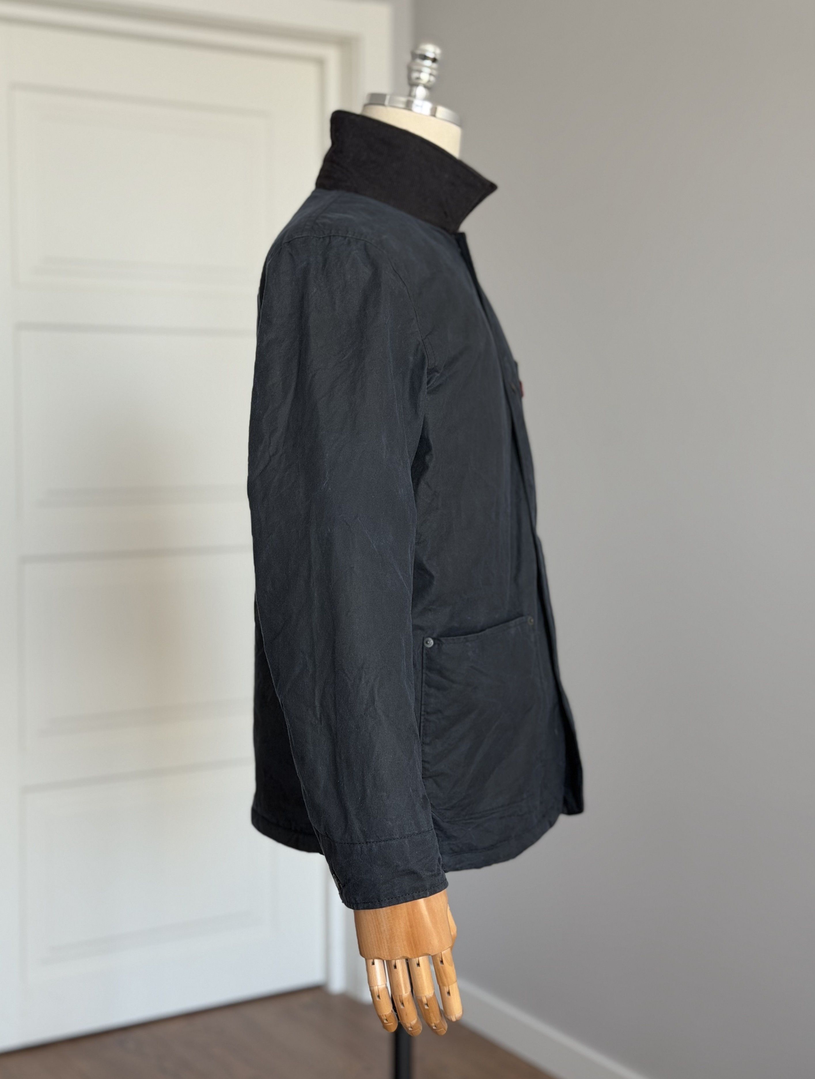 Levi's LEVIS Halley Stevensons Wax Sherpa Jacket Navy Waxed Cotton Size US M / EU 48-50 / 2 - 10 Thumbnail