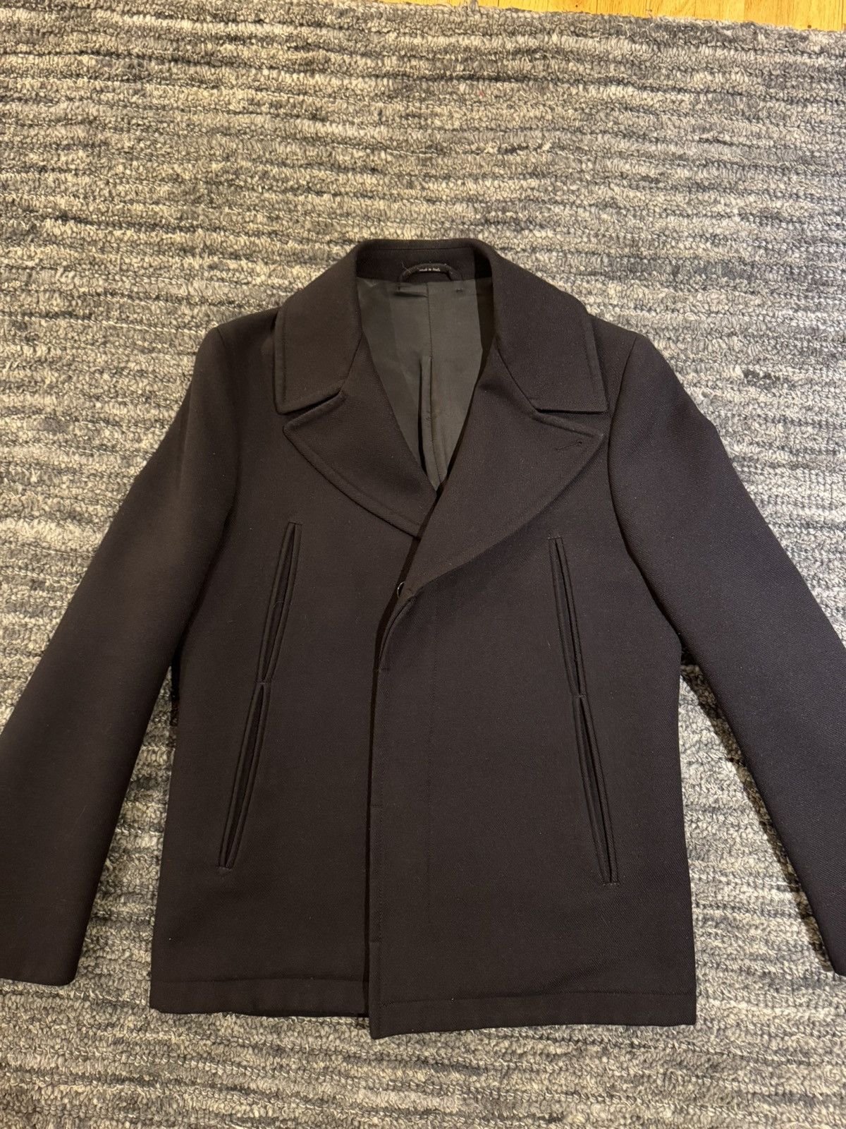 Maison Margiela Vintage Maison Margiela Navy Peacoat Made in Italy Size 52 Size US L / EU 52-54 / 3 - 2 Thumbnail