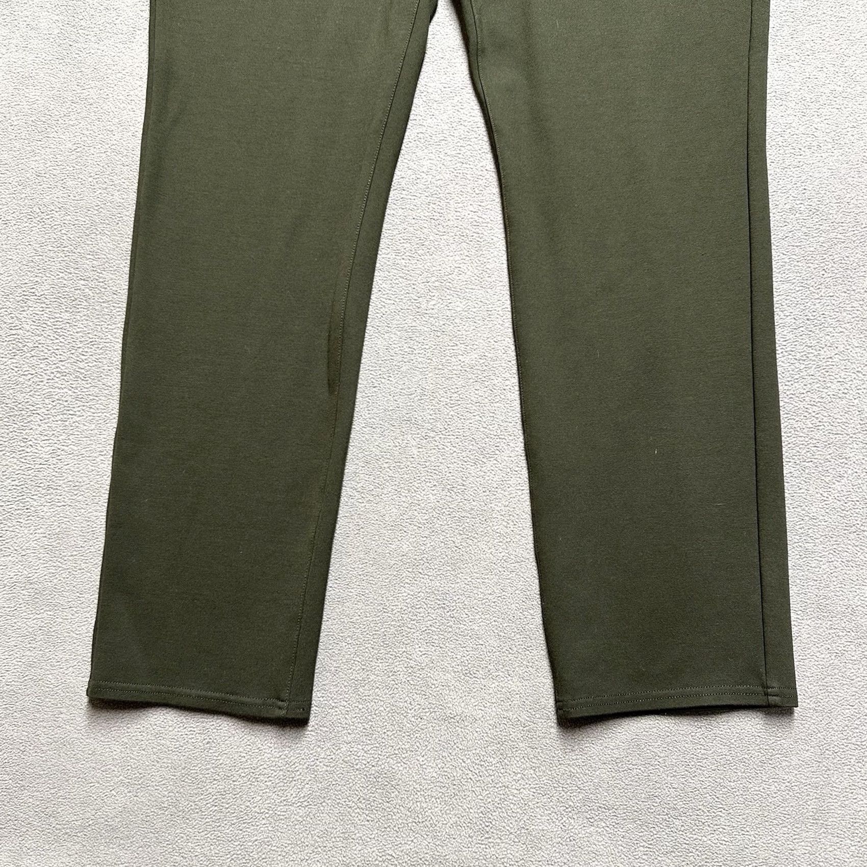 Vintage Chico's Pants Womens 14R Green Ponte Straight Leg Work Career Stretch Size 36" / US 14 / IT 50 - 5 Thumbnail