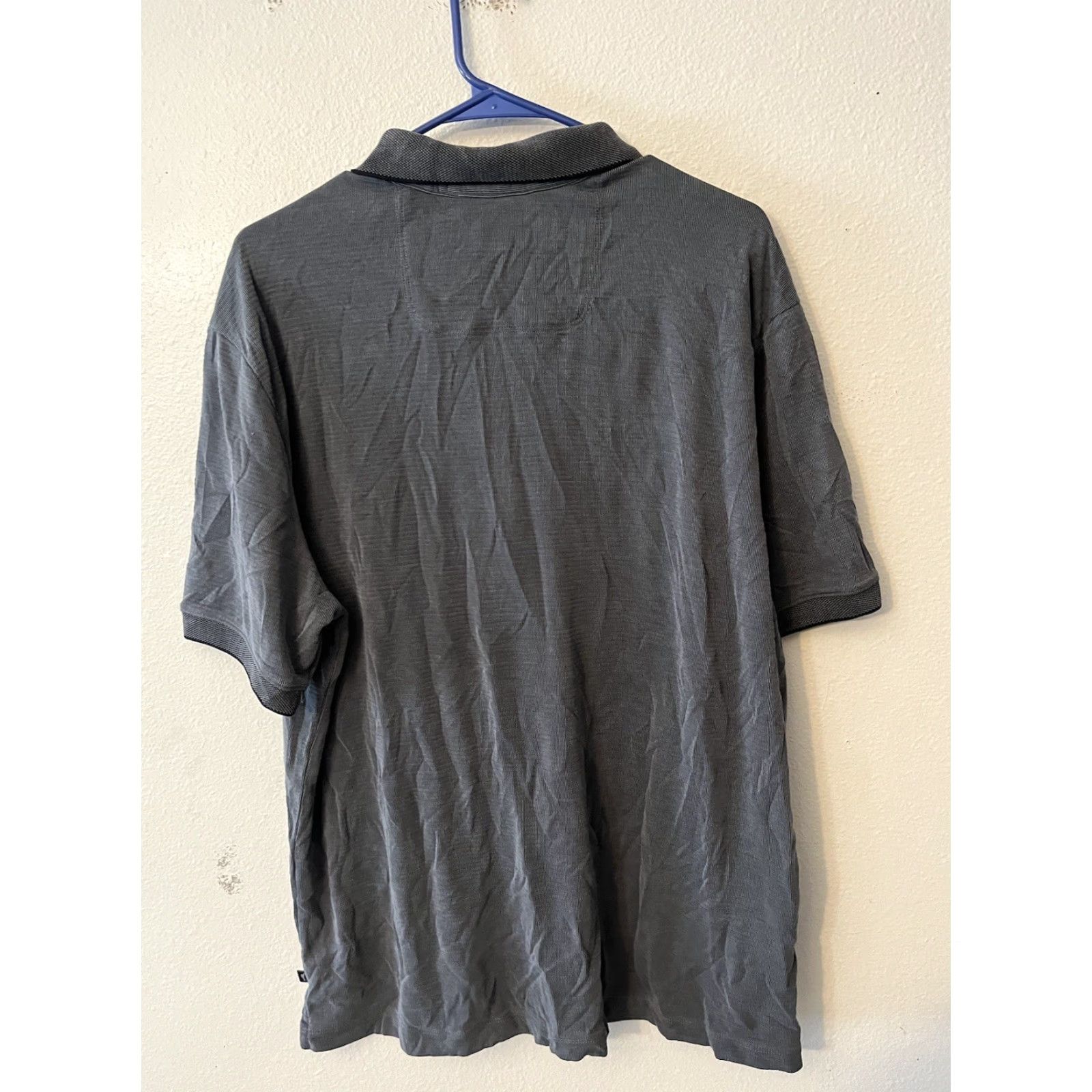 Tommy Bahama Tommy Bahama IslandZone Polo Mens XL Gray Modal Polyester Blend Hawaiian Shirt Size US XL / EU 56 / 4 - 3 Thumbnail