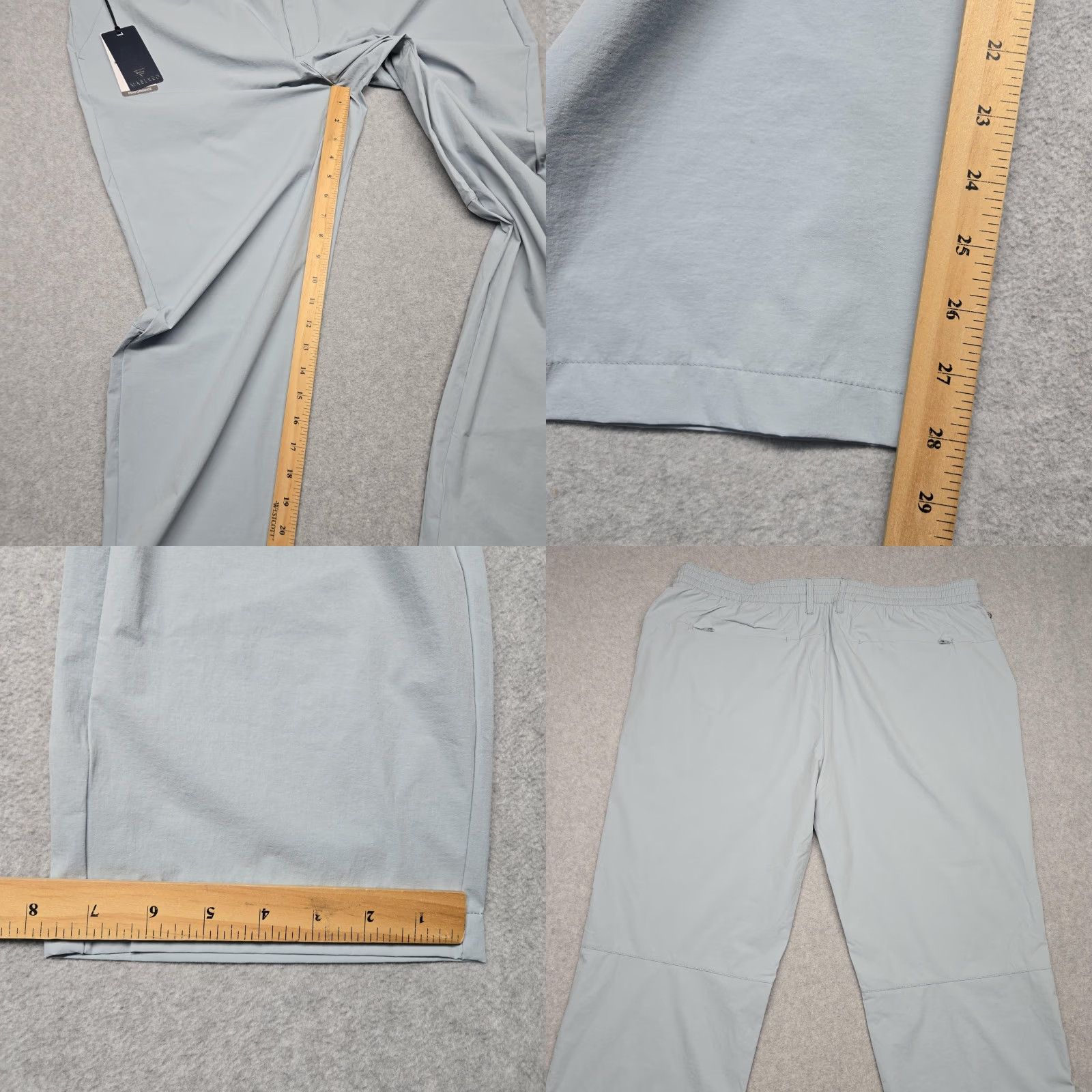 Vintage Maelreg Mens 38x30 LiteBlue Proflex Performance Stretch Elastic Waist Golf Pants Size US 38 / EU 54 - 9 Thumbnail