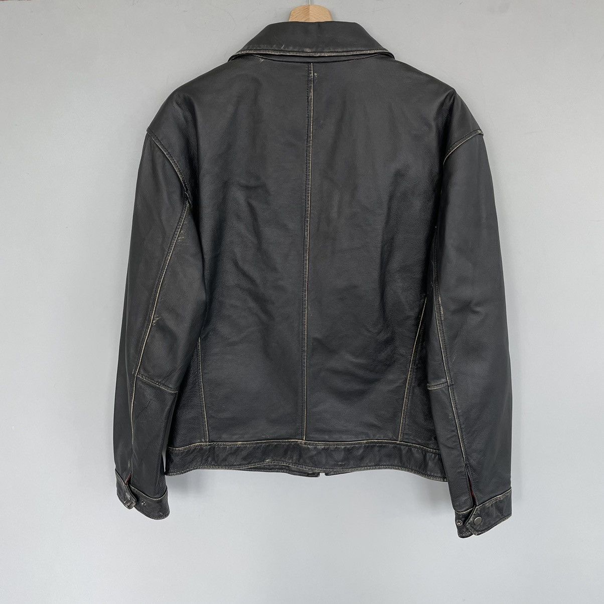 Genuine Leather 🔥RARE🔥Vintage distressed leather jacket y2k Size US M / EU 48-50 / 2 - 4 Thumbnail