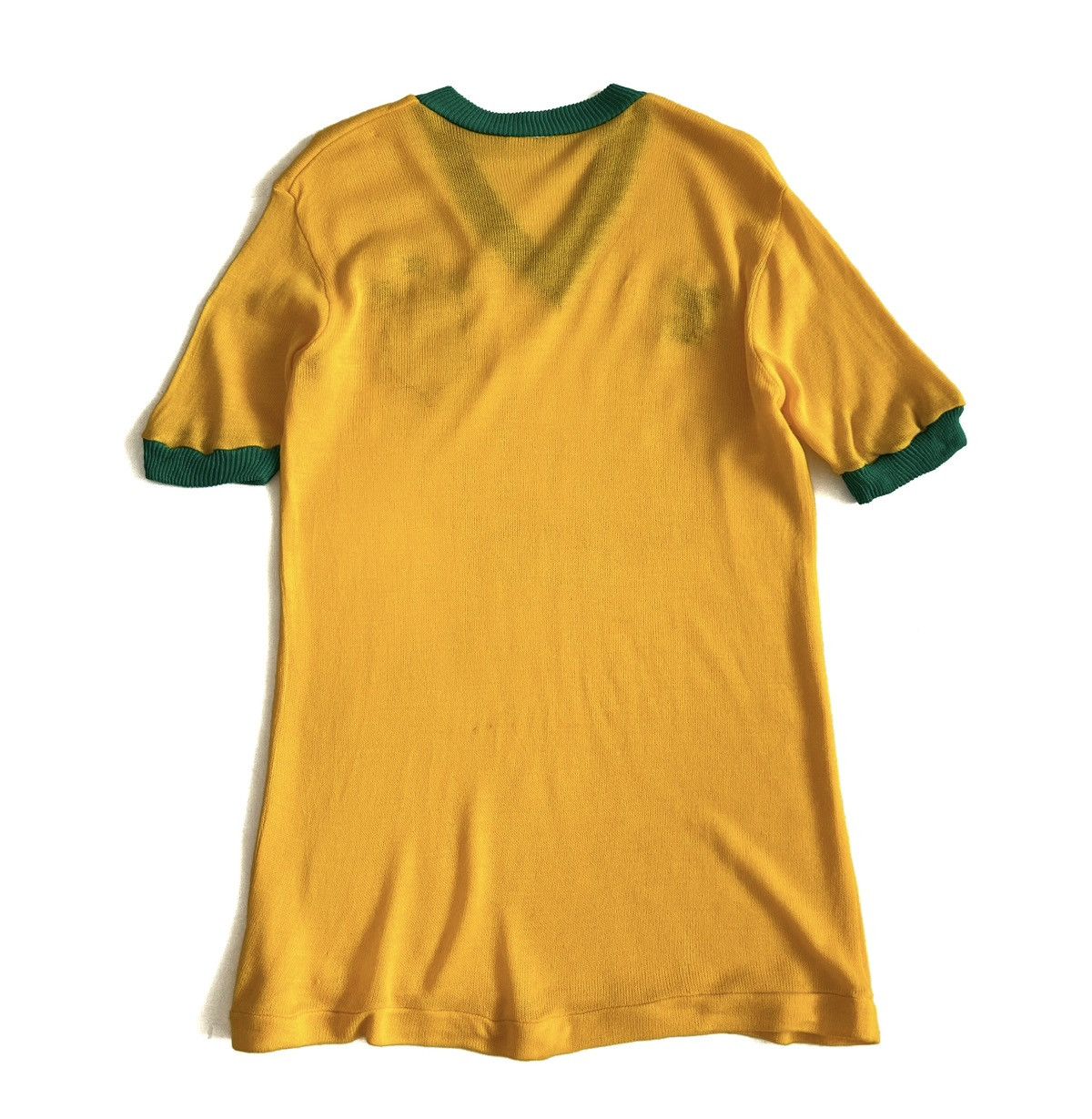 Vintage RARE🔥1980 BRAZIL FOOTBALL KNITWEAR JERSEY Size US M / EU 48-50 / 2 - 2 Thumbnail