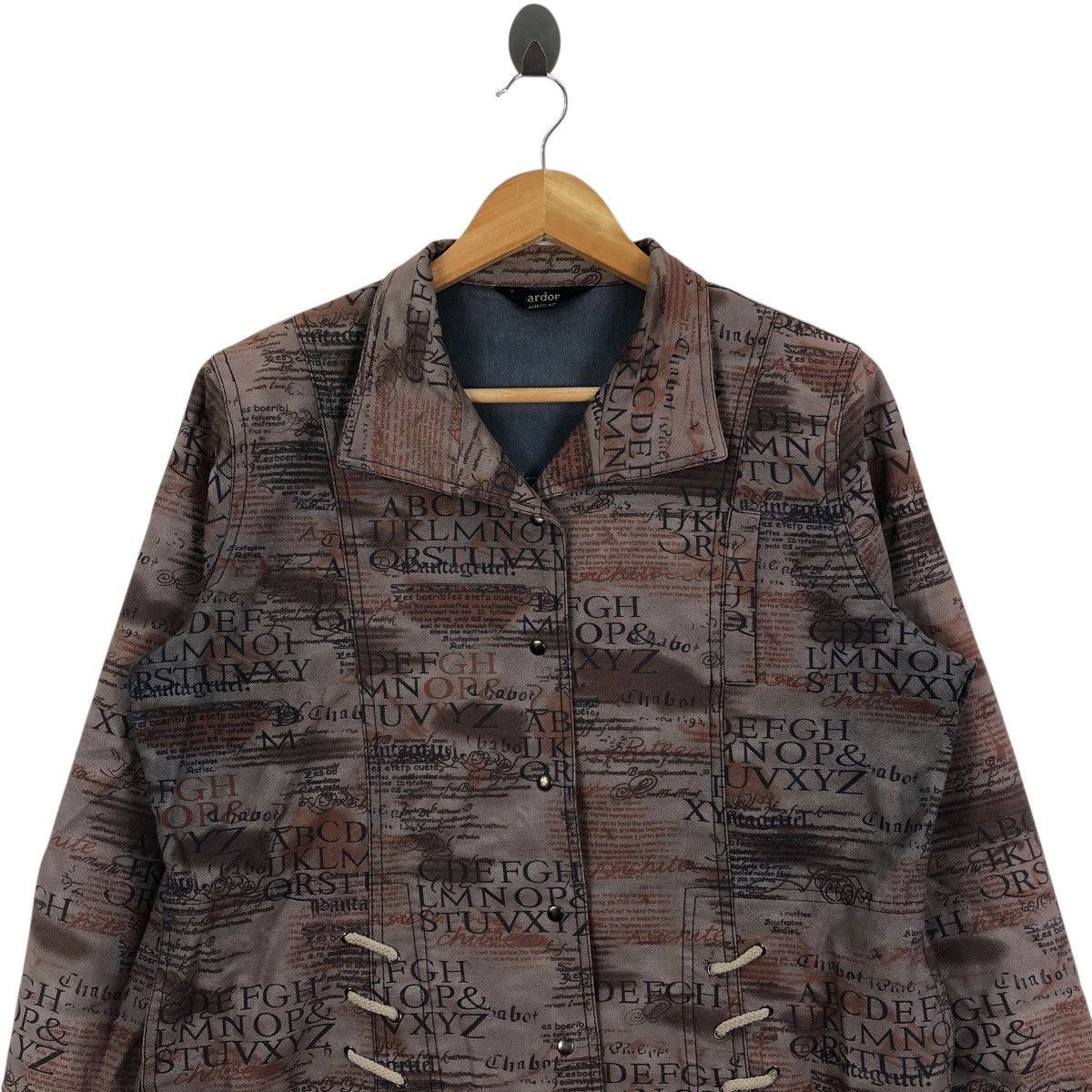Vintage Vintage CHARDONNE ARTWORK Alphabet Seditionaries Jacket Size M / US 6-8 / IT 42-44 - 2 Thumbnail