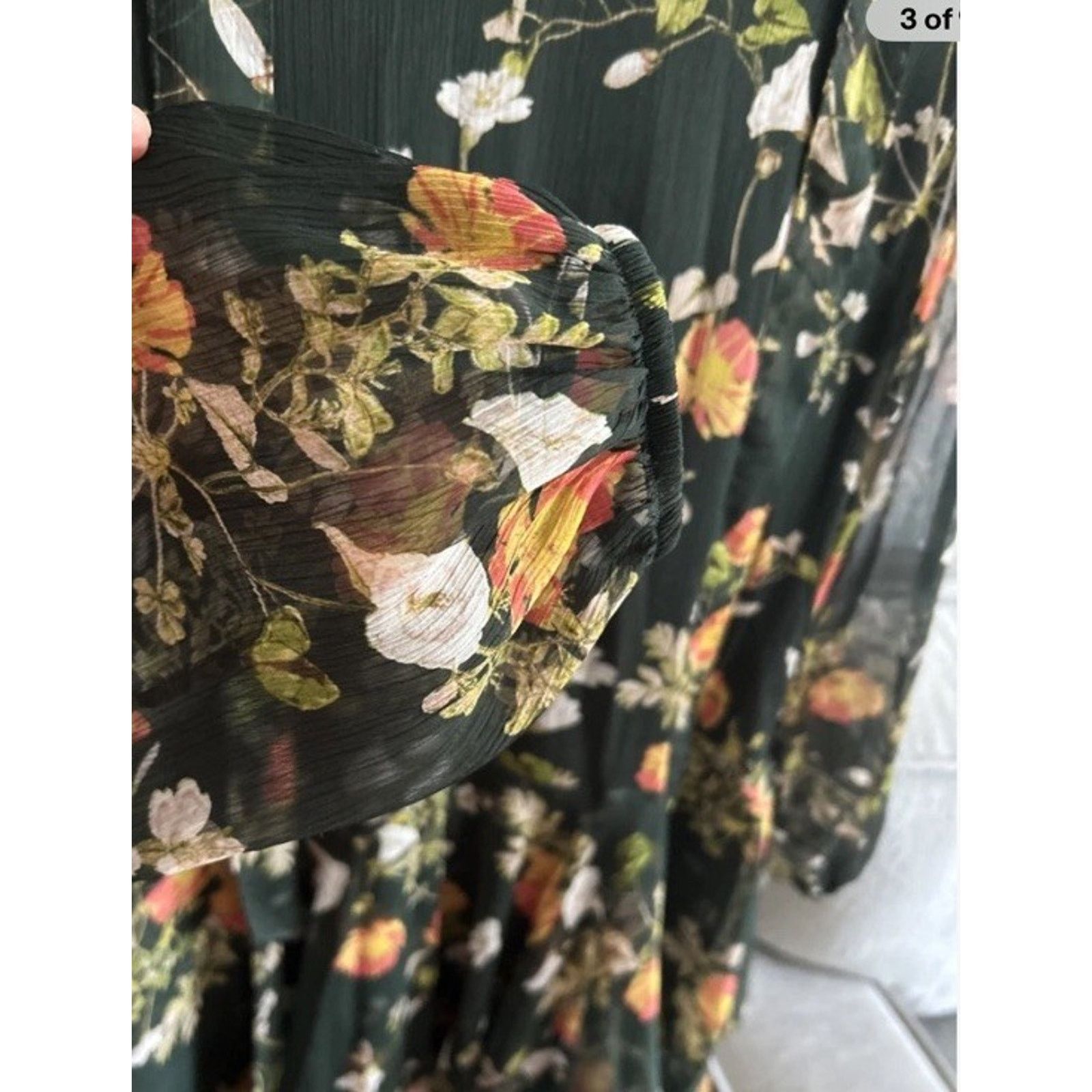 Ralph Lauren Lauren Ralph Lauren Floral Georgette Ruffles Dress Size 4 Size S / US 4 / IT 40 - 6 Thumbnail