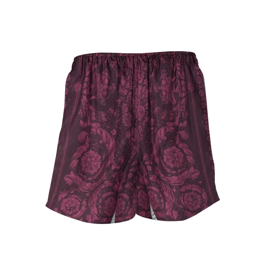 Designer × Vintage Men’s Barocco Shorts – Bold Summer Essential Size US 35 - 2 Thumbnail