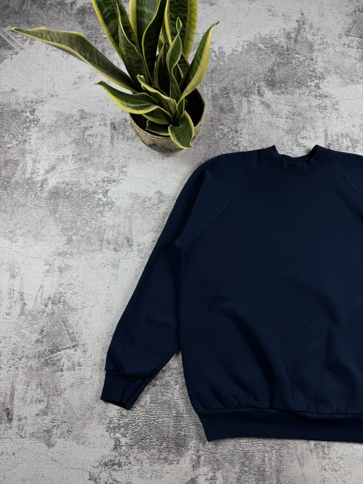Vintage 90s Fruit of The Loom Sportswear Blank Hoodie Sweatshirt Pullover Size US XL / EU 56 / 4 - 2 Thumbnail