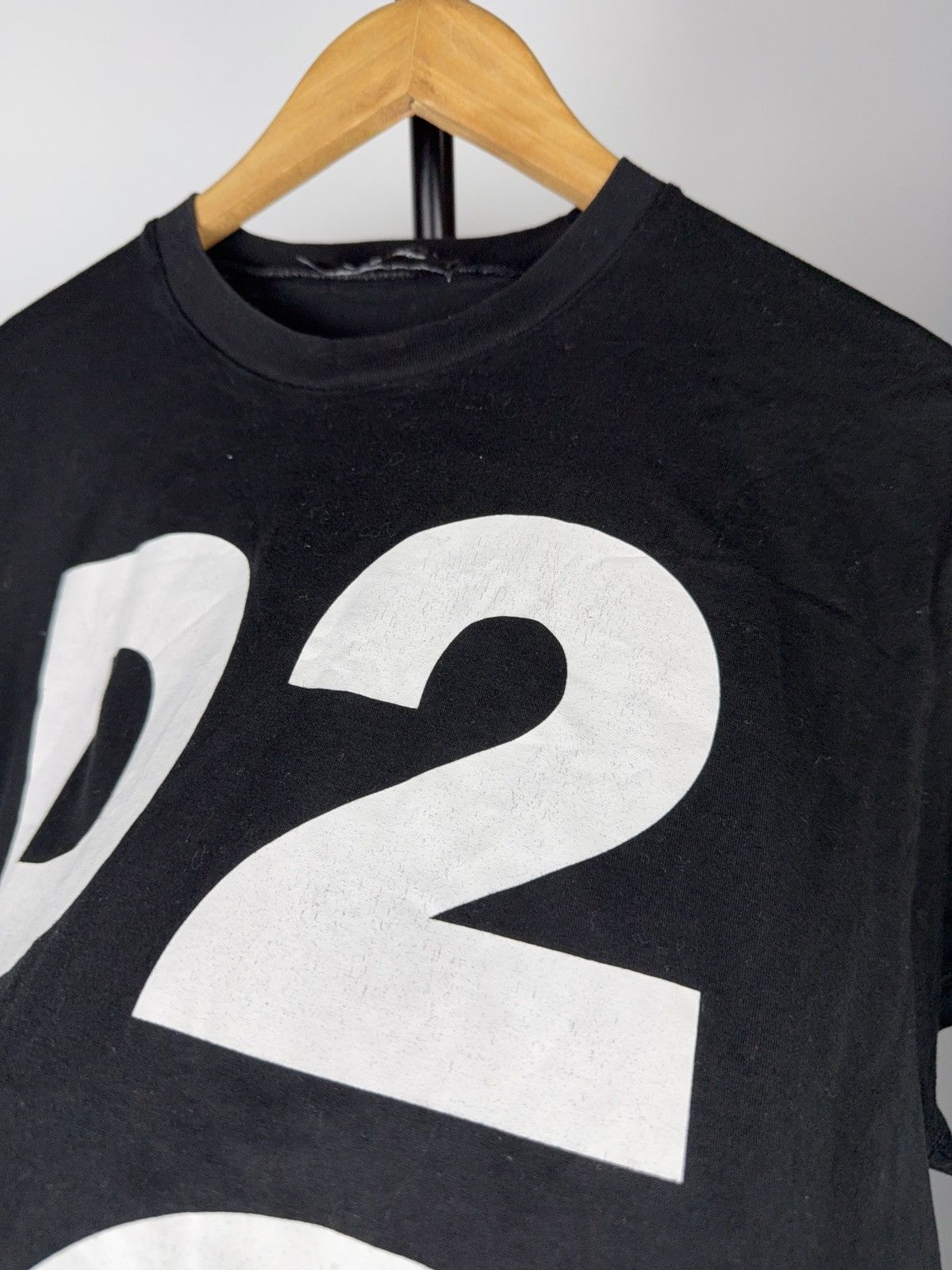 Dsquared2 Luxury 00s Dsquared2 Bold D2 Graphic Logo T-Shirt Black Size US M / EU 48-50 / 2 - 9 Thumbnail