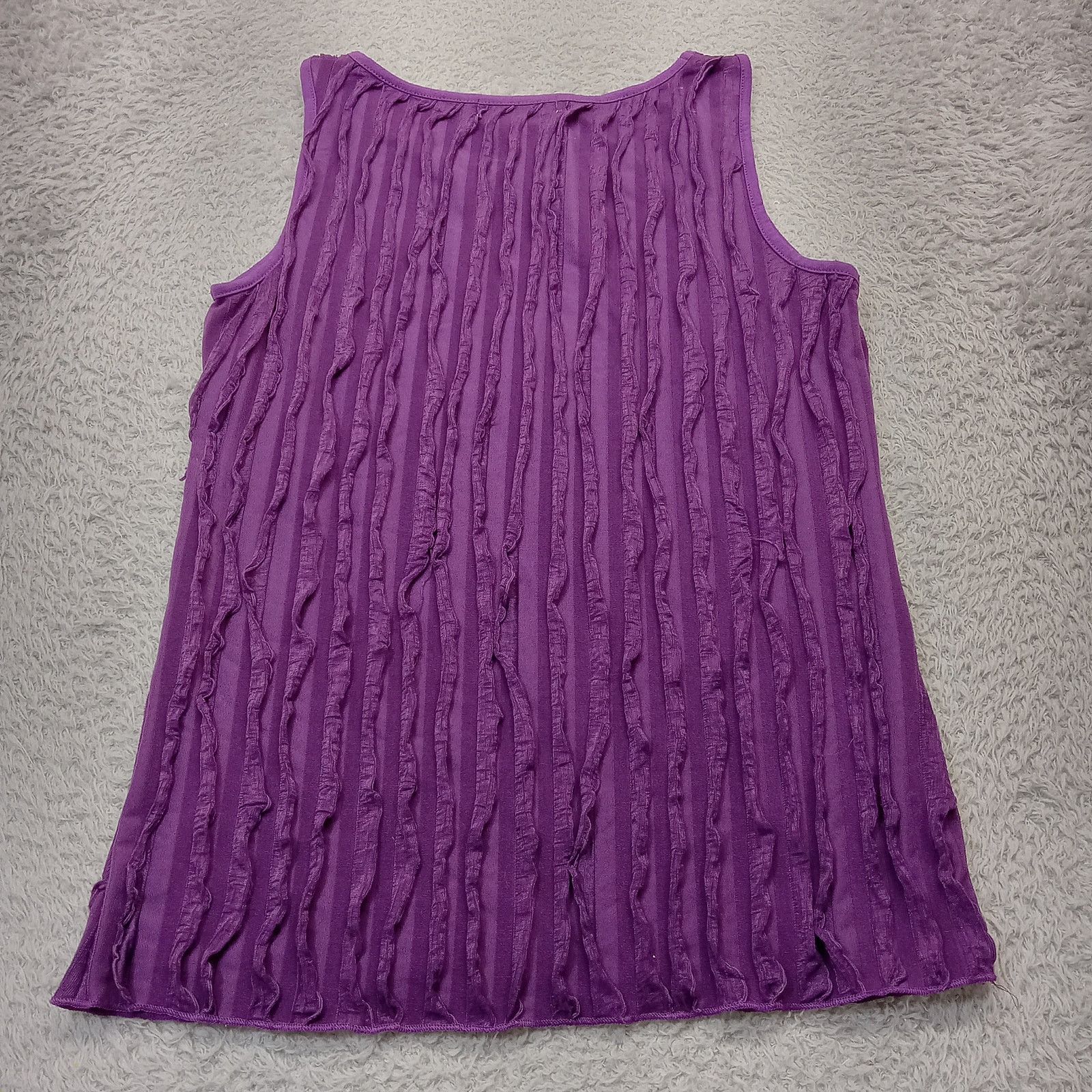 & Other Stories Once Again Ruffle Top S Women's Sleeveless Blouse Purple Size S / US 4 / IT 40 - 2 Thumbnail