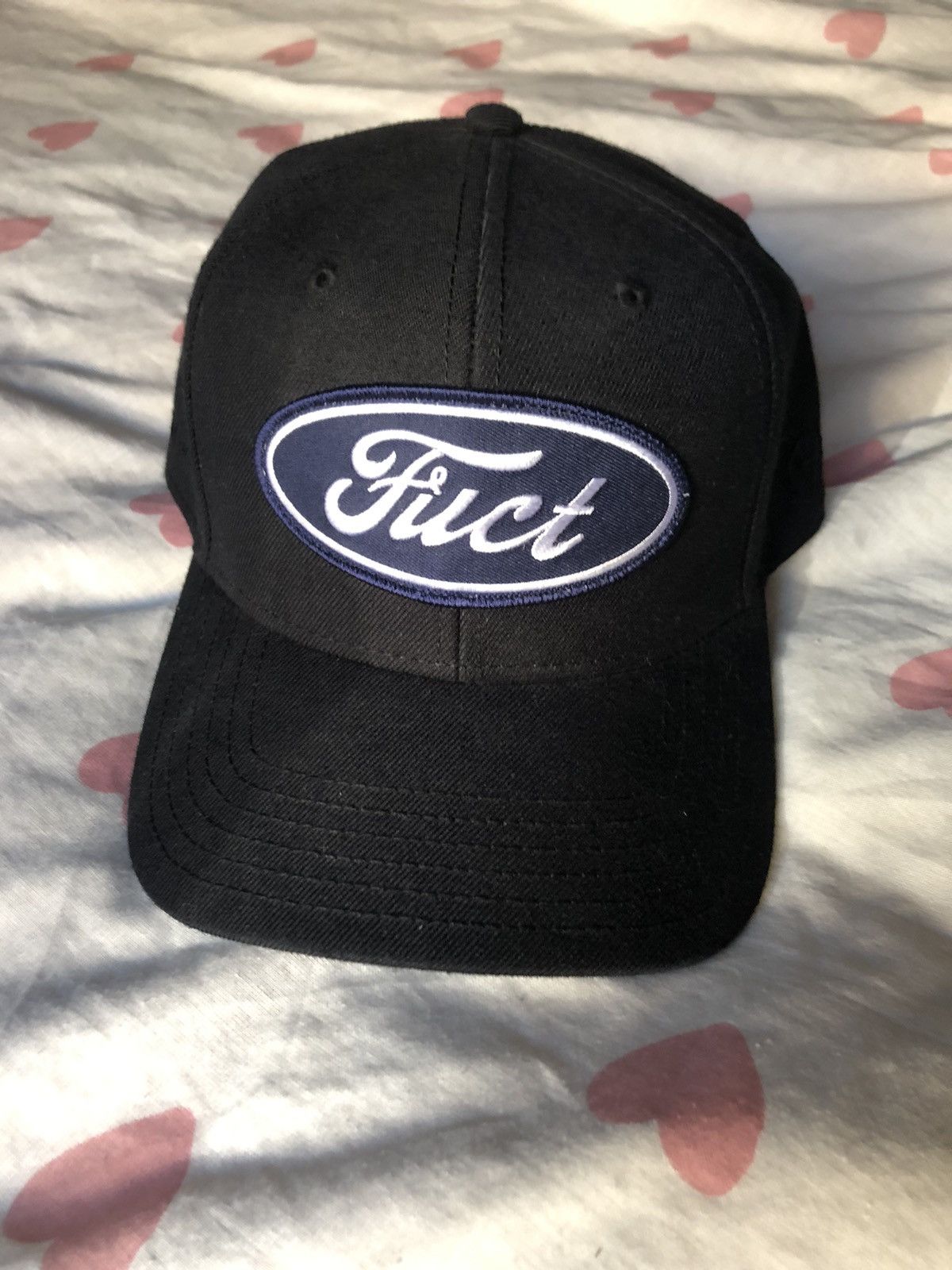 image of Fuct X Slam Jam Hat in Black, Men's