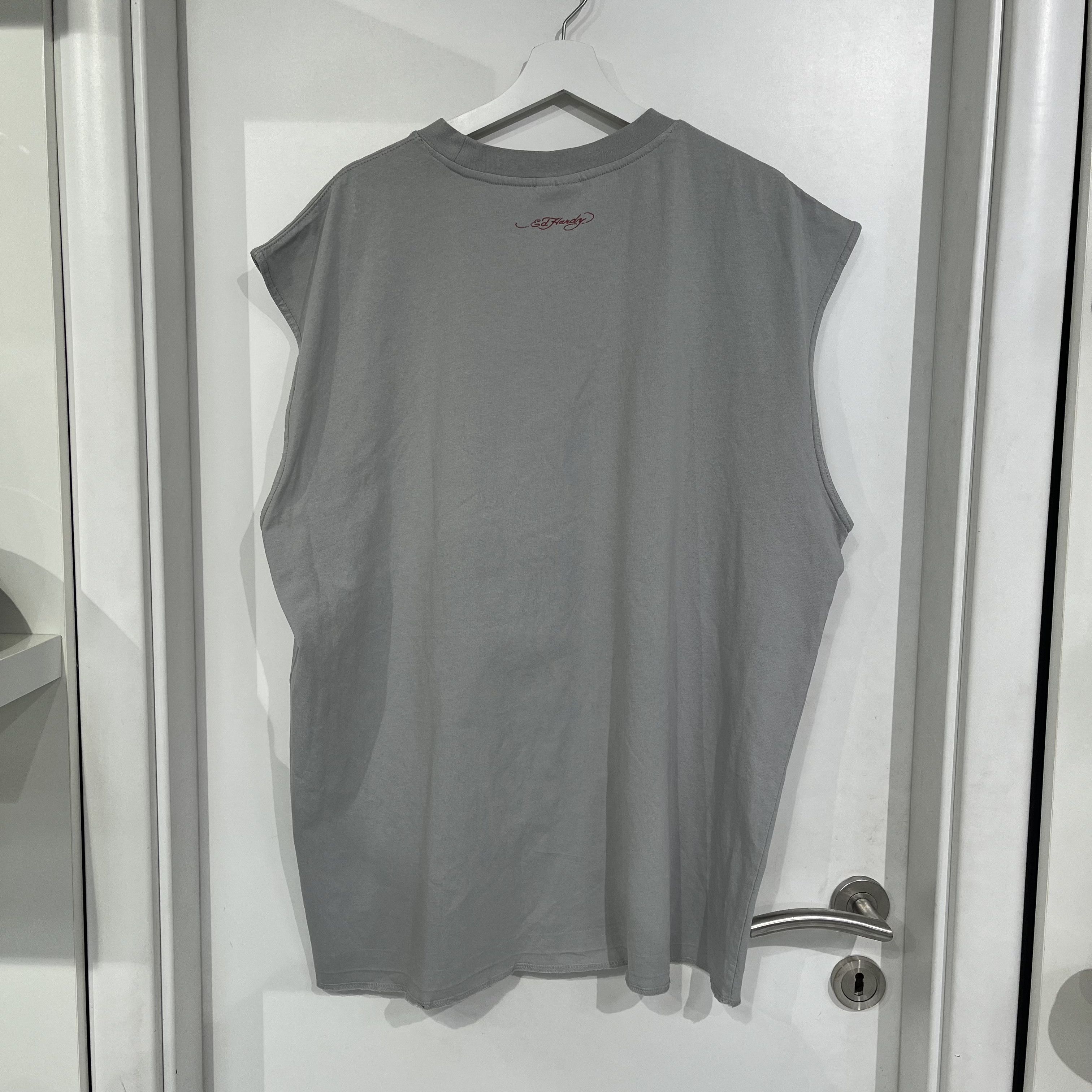 Ed Hardy Ed Hardy Tiger Tank Top Grey Size US XXL / EU 58 / 5 - 2 Thumbnail