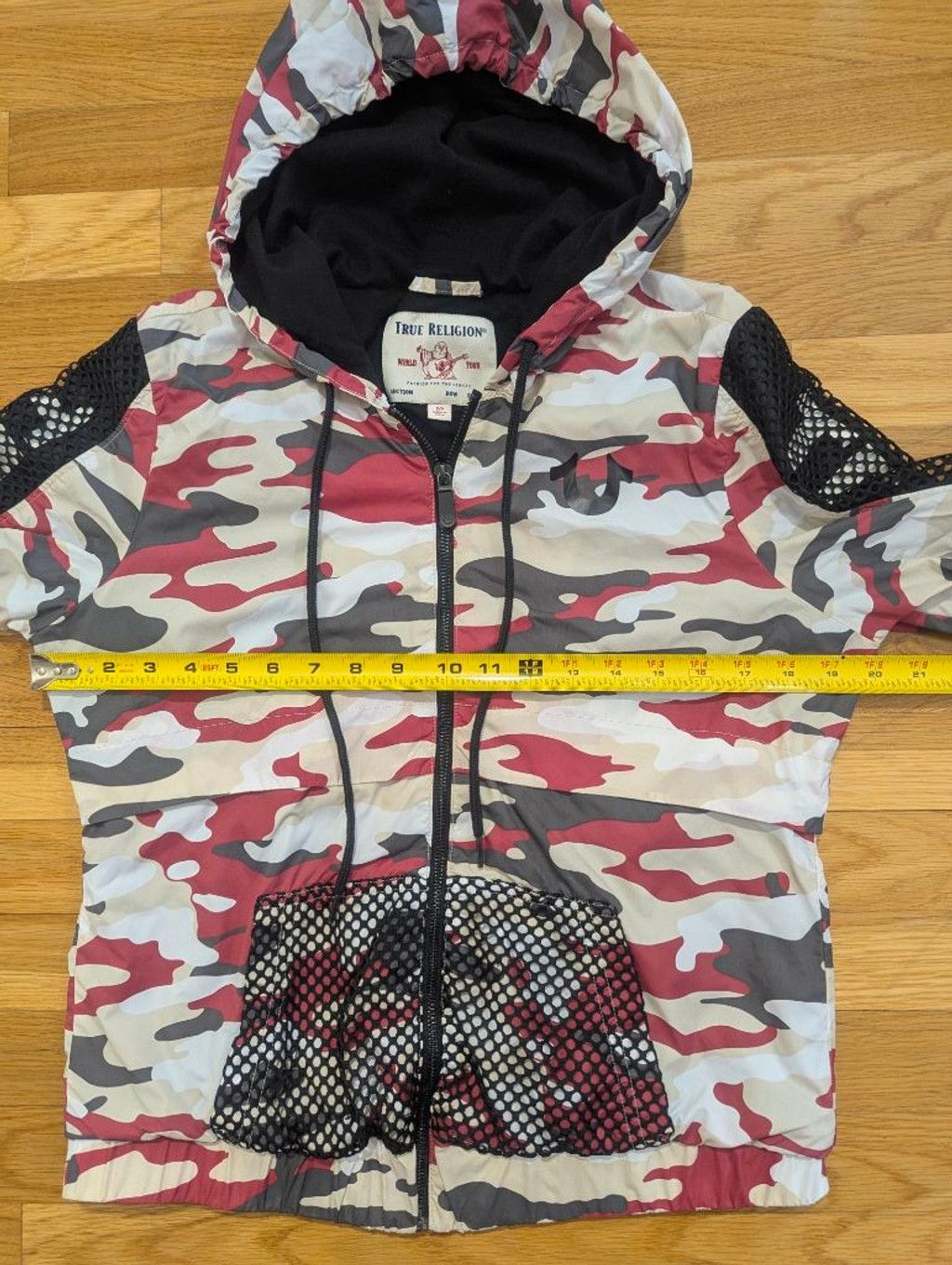 True Religion True Religion Camo + Mesh Red Windbreaker Jacket Small Size S / US 4 / IT 40 - 9 Thumbnail