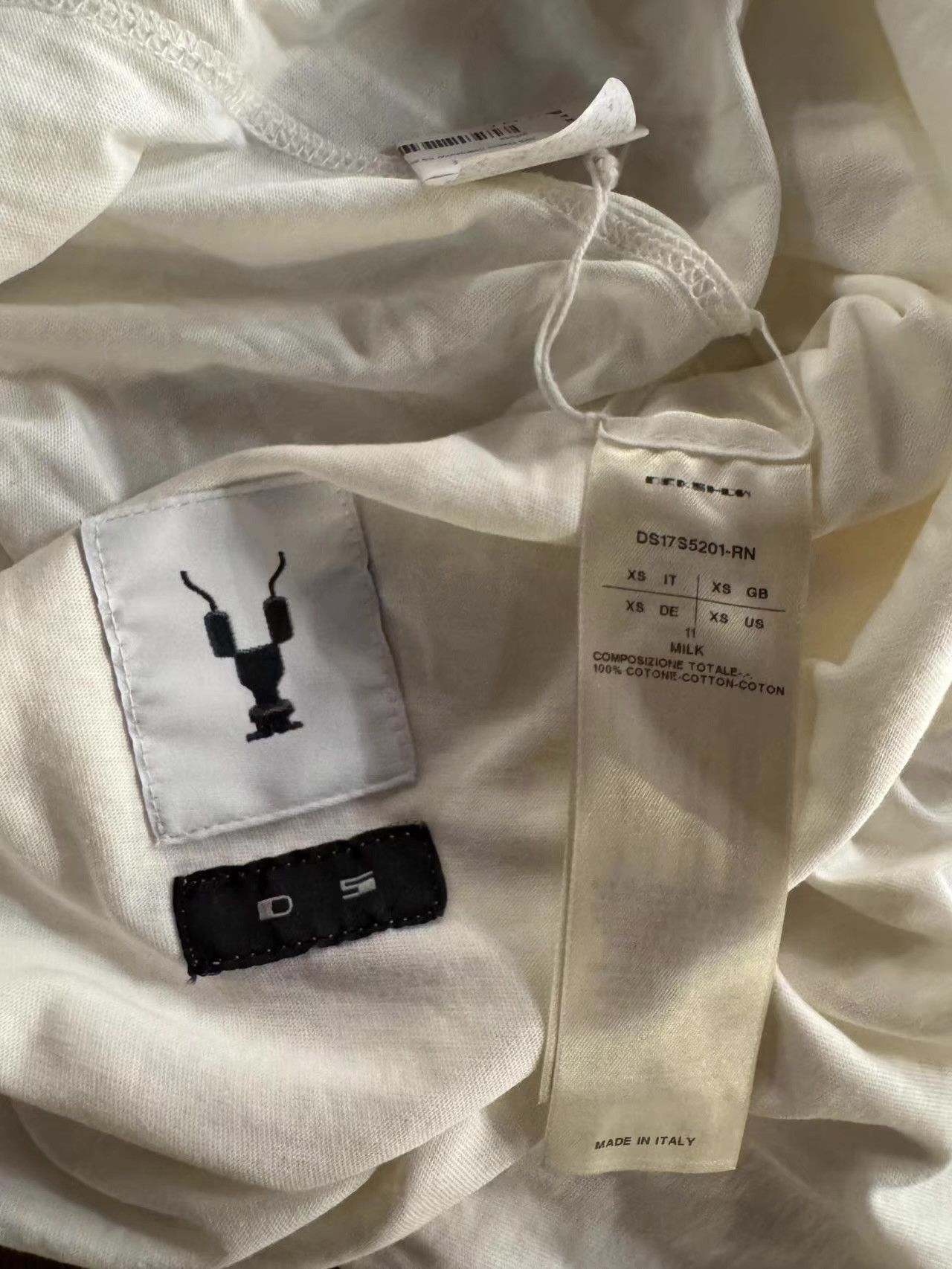 Rick Owens Drkshdw DRKSHDW 17SS Milk Island Tee Ｑ25 Size XS / US 0-2 / IT 36-38 - 2 Thumbnail