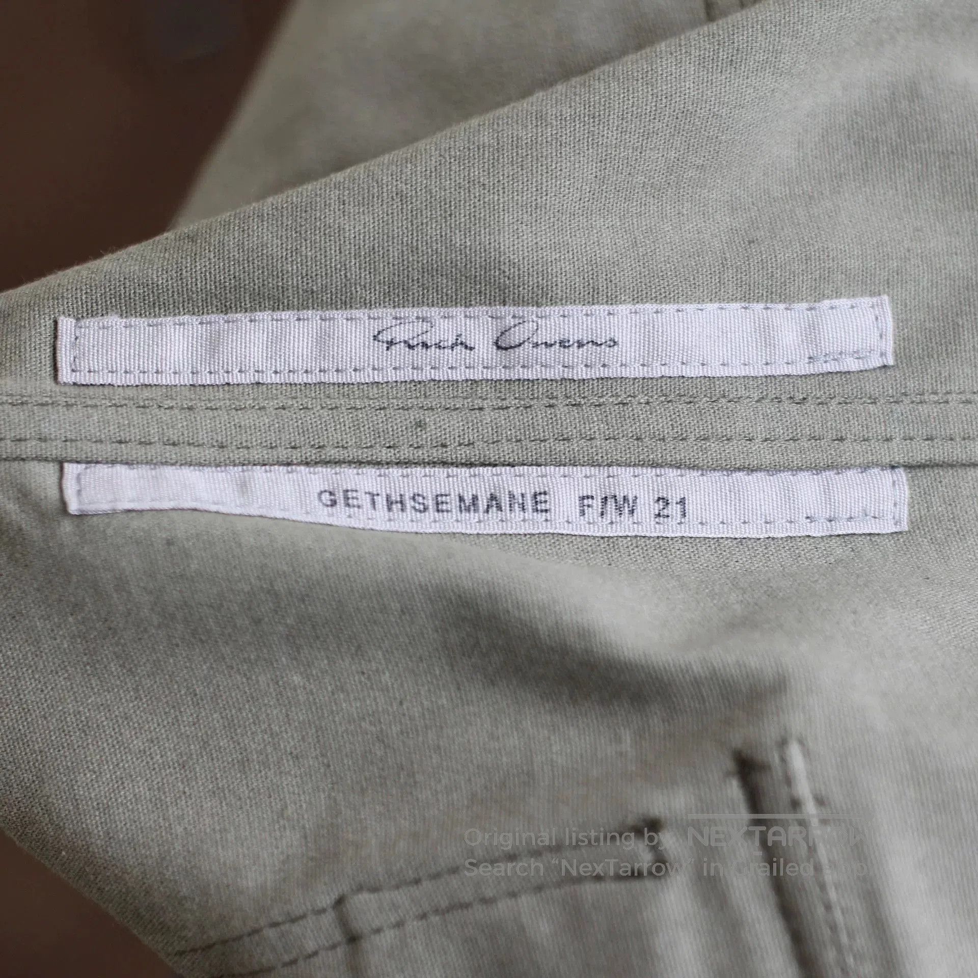 Rick Owens Rick Owens Green Leather Pants with Zippers. Size US 30 / EU 46 - 4 Thumbnail