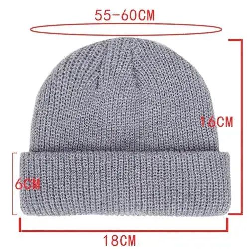 VIBE Knitted Beanie Hat Black Size ONE SIZE - 3 Thumbnail