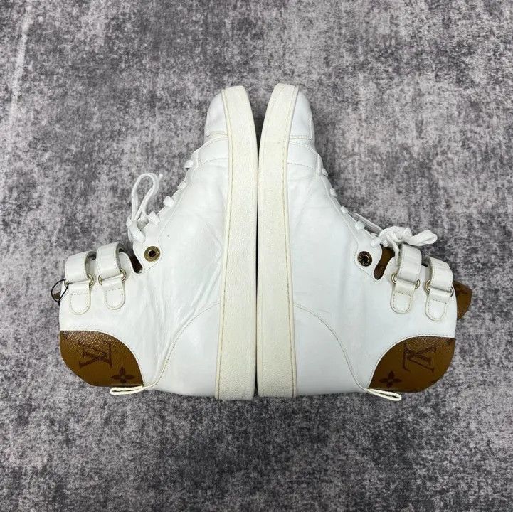 Louis Vuitton Louis Vuitton White High-Top Fashion Sneakers -2508 Size US 7.5 / EU 40-41 - 6 Thumbnail