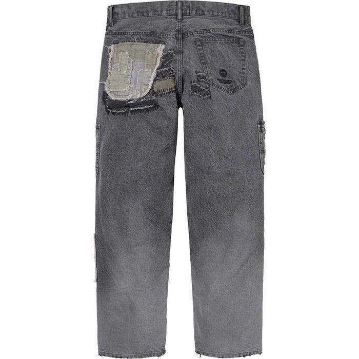 Supreme Supreme Blackmeans Mended Loose Fit Jeans | Grailed