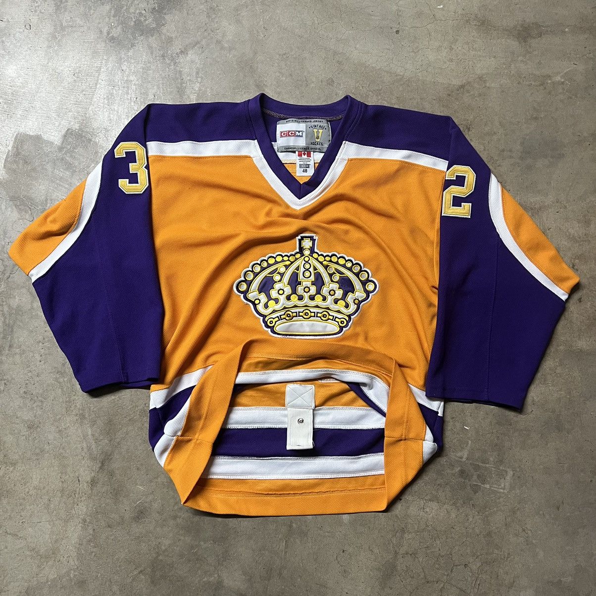 Ccm × Vintage Vintage 90’s Los Angeles Kings J. Quick #32 Hockey Jersey Size US XL / EU 56 / 4 - 1 Thumbnail