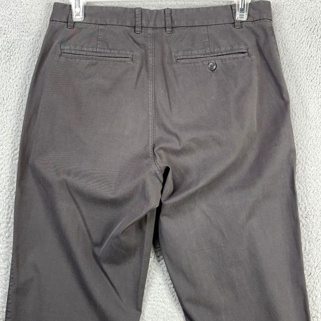 Everlane Everlane Pants Khaki Mens 32X32 Gray Flat Front Straight Pocket Stretch Casual Size US 32 / EU 48 - 3 Thumbnail