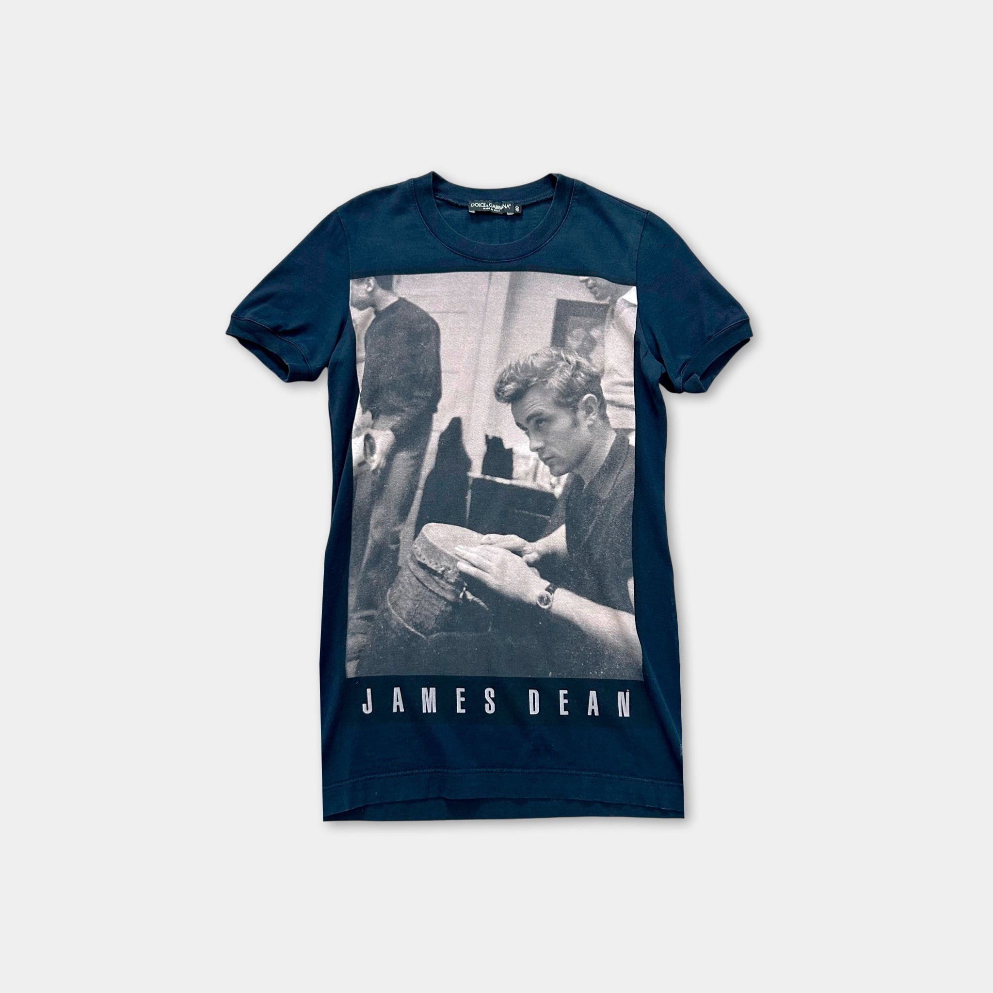 Dolce & Gabbana Dolce & Gabbana x James Dean Graphic Navy T-Shirt Size US S / EU 44-46 / 1 - 1 Thumbnail