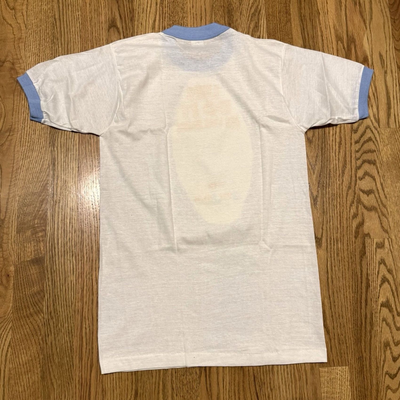 Vintage VINTAGE Just Jeans T-Shirt Shirt M White 80s Beach Denim Promo Retro Mens Short Sleeve Crew Neck Funny 80s Theme Size US M / EU 48-50 / 2 - 2 Thumbnail