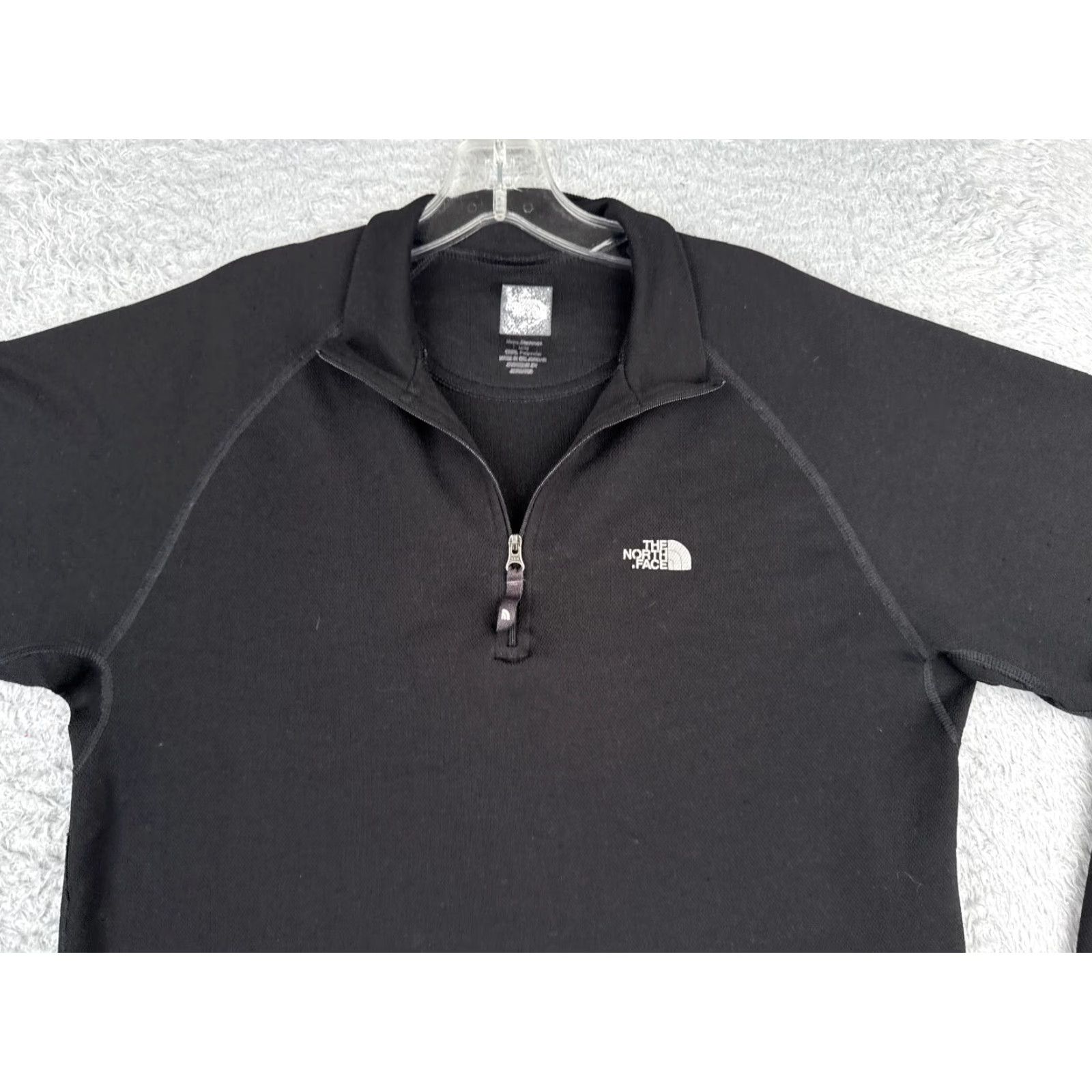 The North Face The North Face Shirt Men Medium Black Long Sleeve 1/4 Zip Mock Neck Poly Vapowic Size US M / EU 48-50 / 2 - 4 Thumbnail