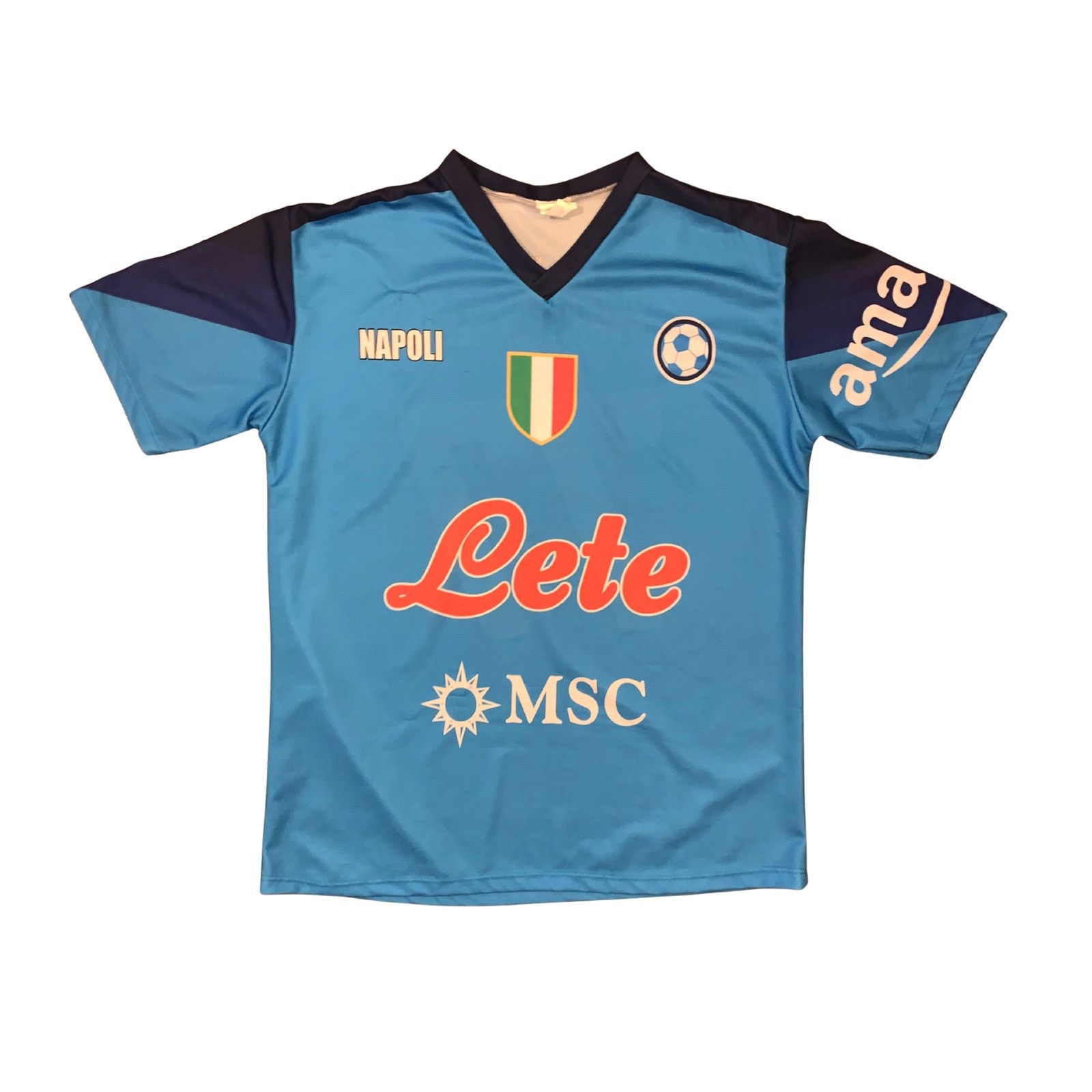 Other Napoli Italian League Soccer Jersey #77 Blue Serie A Size US L / EU 52-54 / 3 - 1 Thumbnail