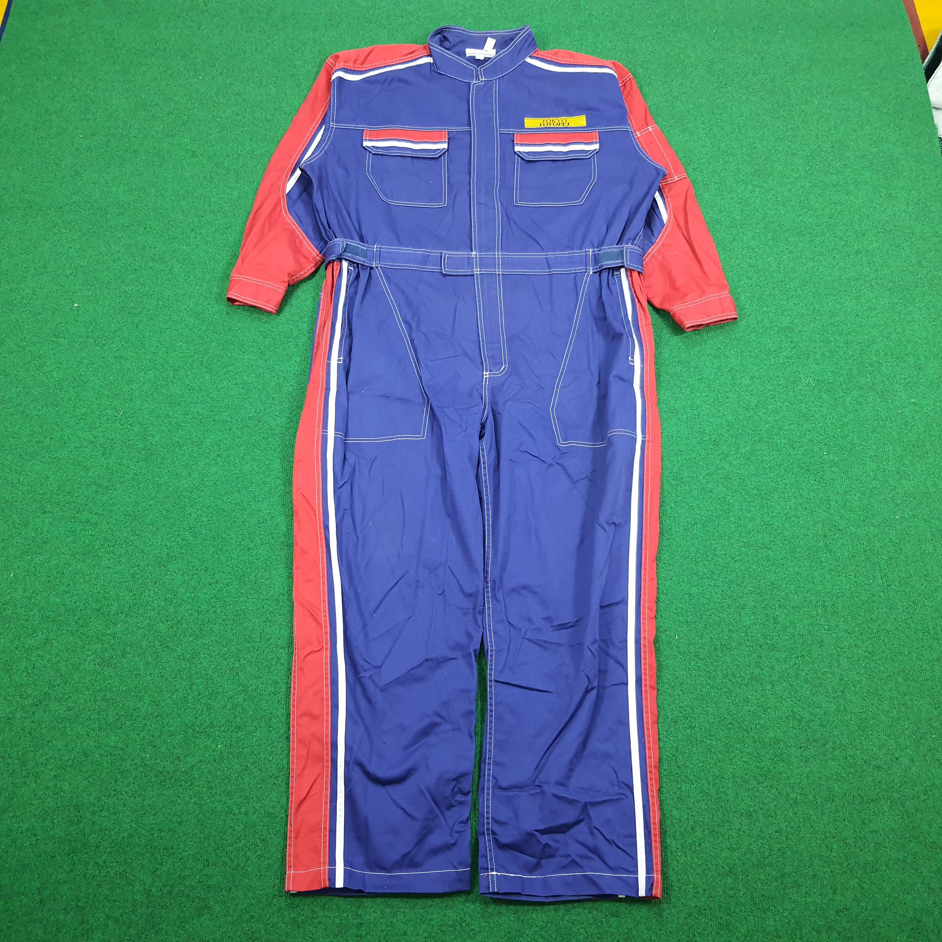Japanese Brand × Vintage Vintage Toyota Tecno Japan Motorsports Racing Coverall Size US XXL / EU 58 / 5 - 4 Thumbnail