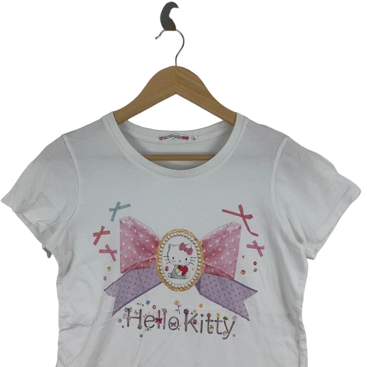 Uniqlo HELLO KITTY x UNIQLO 2012 Collection Ribbon Tee Shirt Top Size L / US 10 / IT 46 - 2 Thumbnail