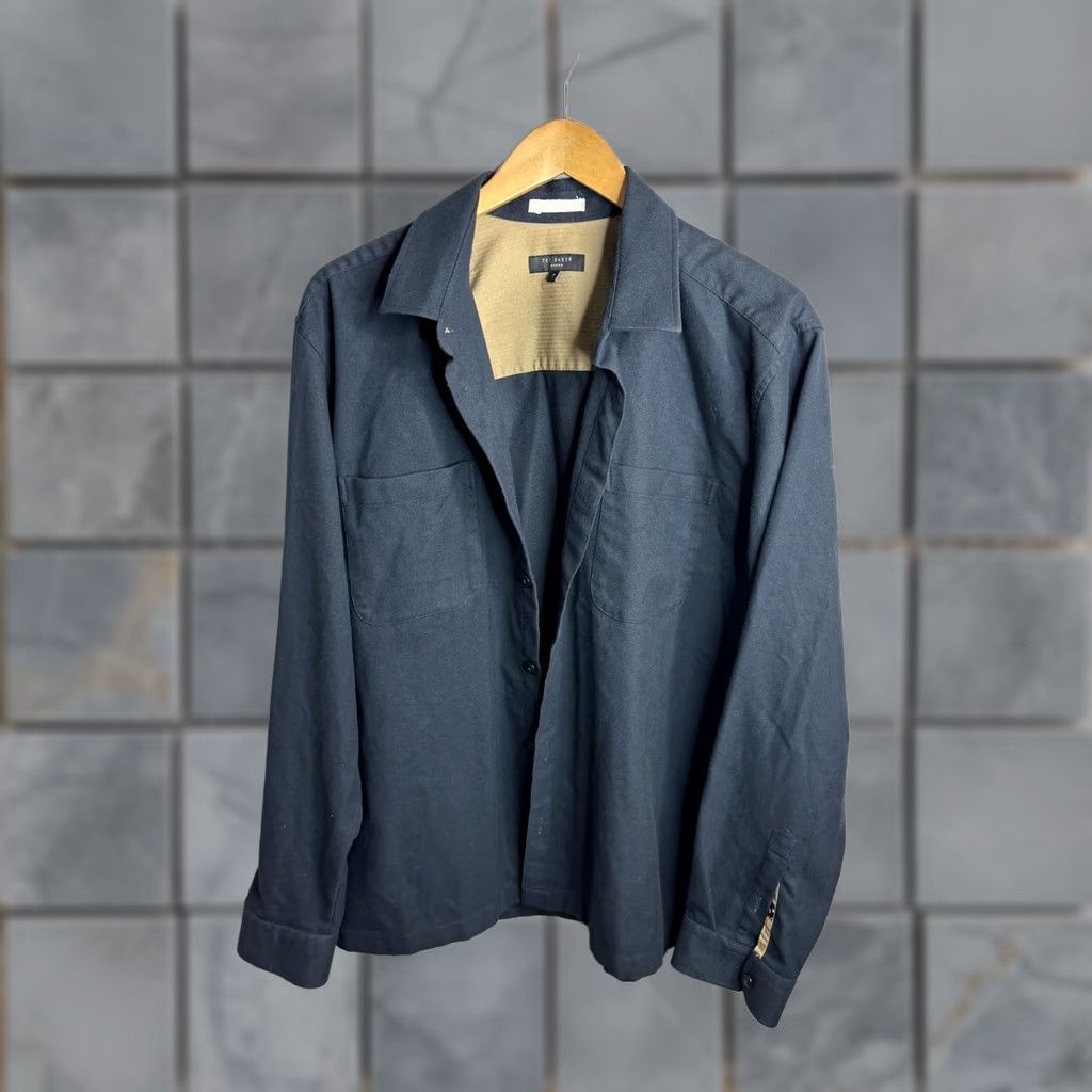 Ted Baker Ted Baker Shirt Mens 7XL Button-Up Long Sleeve Blue Casual Workwear Shirt Size US XXL / EU 58 / 5 - 1 Thumbnail