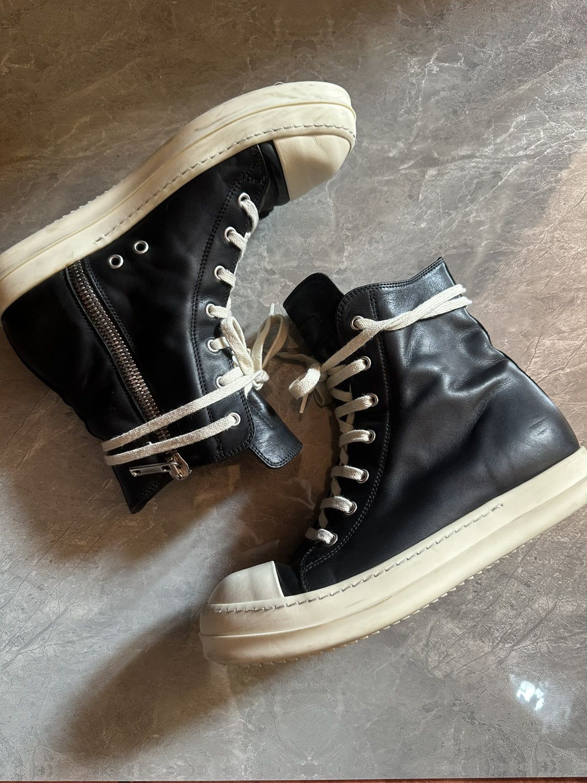 Rick Owens Rick Owens High Top Leather Size US 8 / EU 41 - 2 Thumbnail