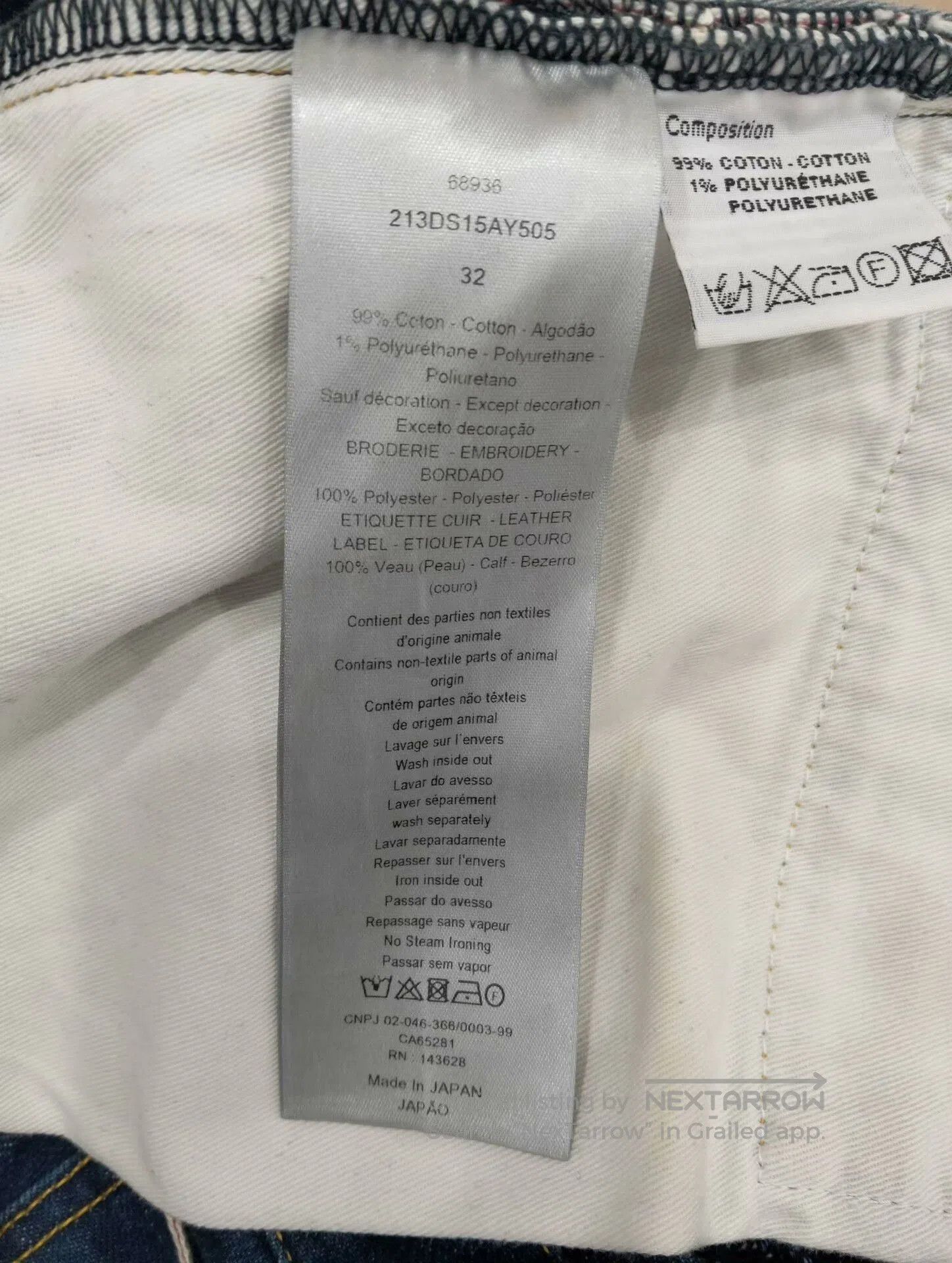Dior dior men's denim jeans size 32. Size US 32 / EU 48 - 6 Thumbnail