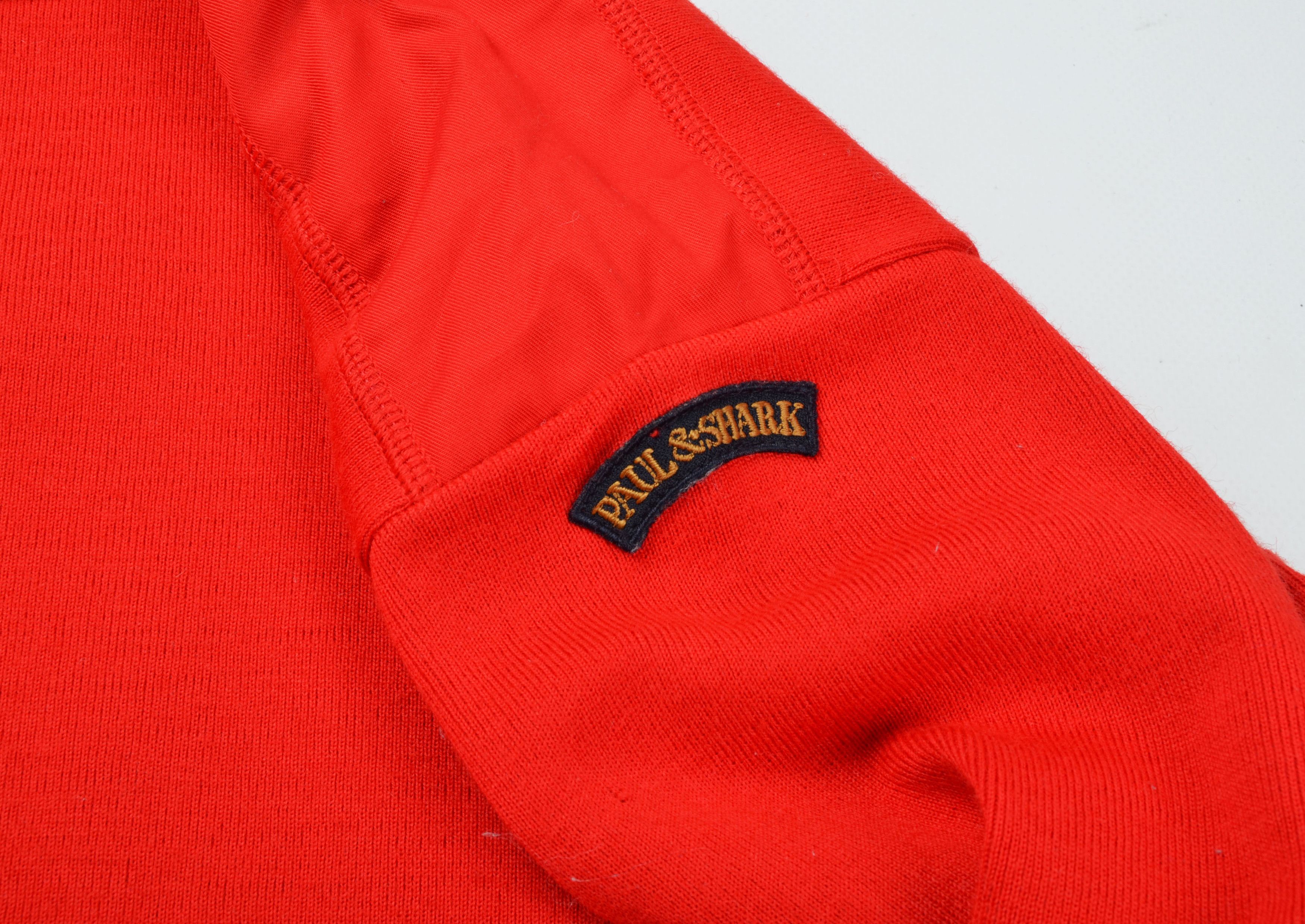 Paul & Shark Vintage Paul Shark 90's Red Heavy Wool Sweater Size US XL / EU 56 / 4 - 5 Thumbnail