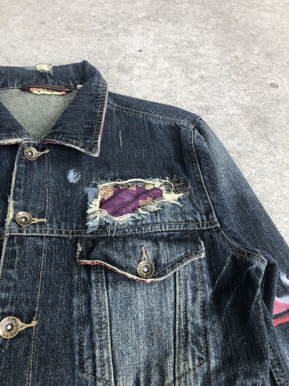 Japanese Brand Japanese Gumu Sashiko jacket Denim Jacket Patchwork Size US M / EU 48-50 / 2 - 6 Thumbnail