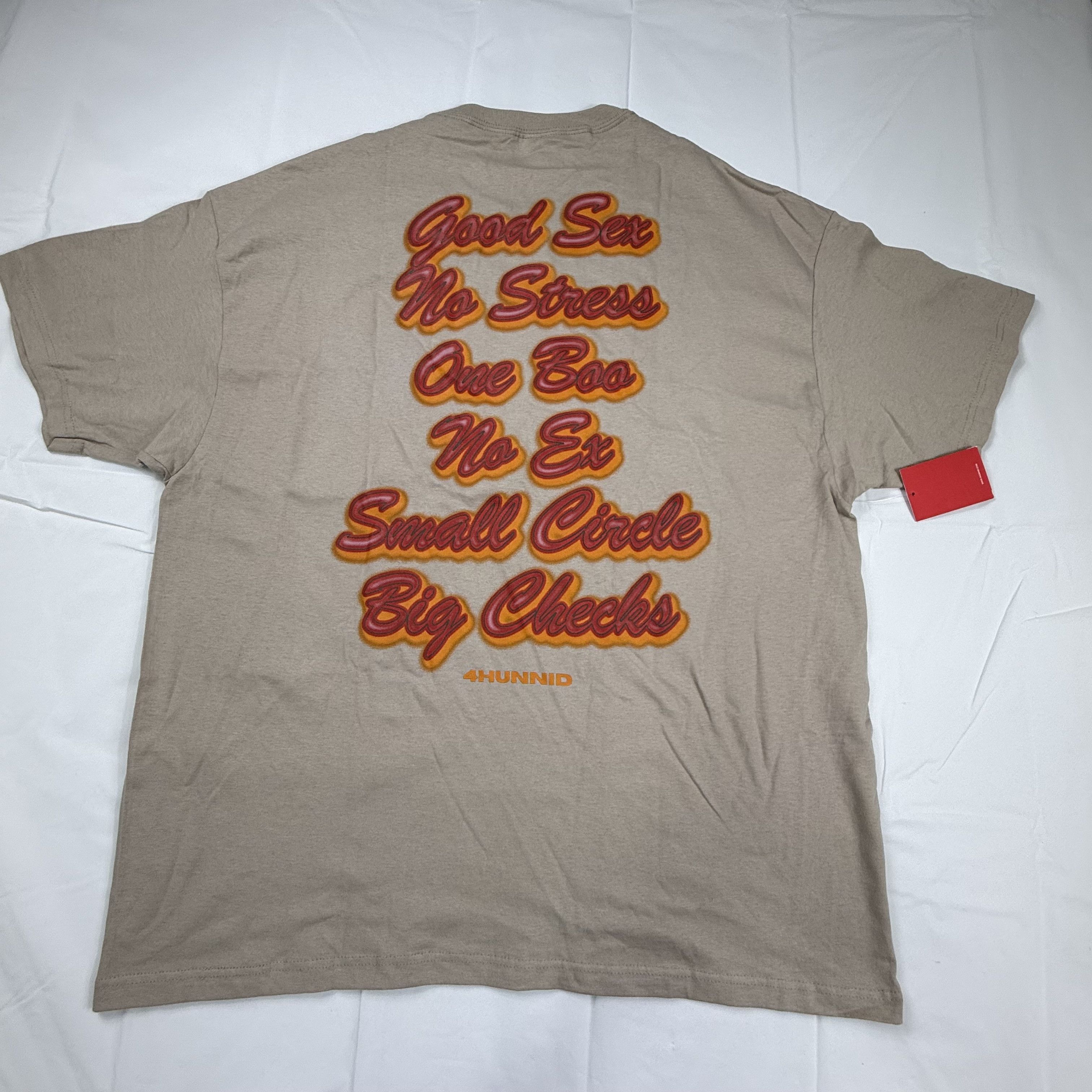 4HUNNID 4HUNNID Mens Tan Good Sex No Stress Puff Size US XXL / EU 58 / 5 - 1 Thumbnail