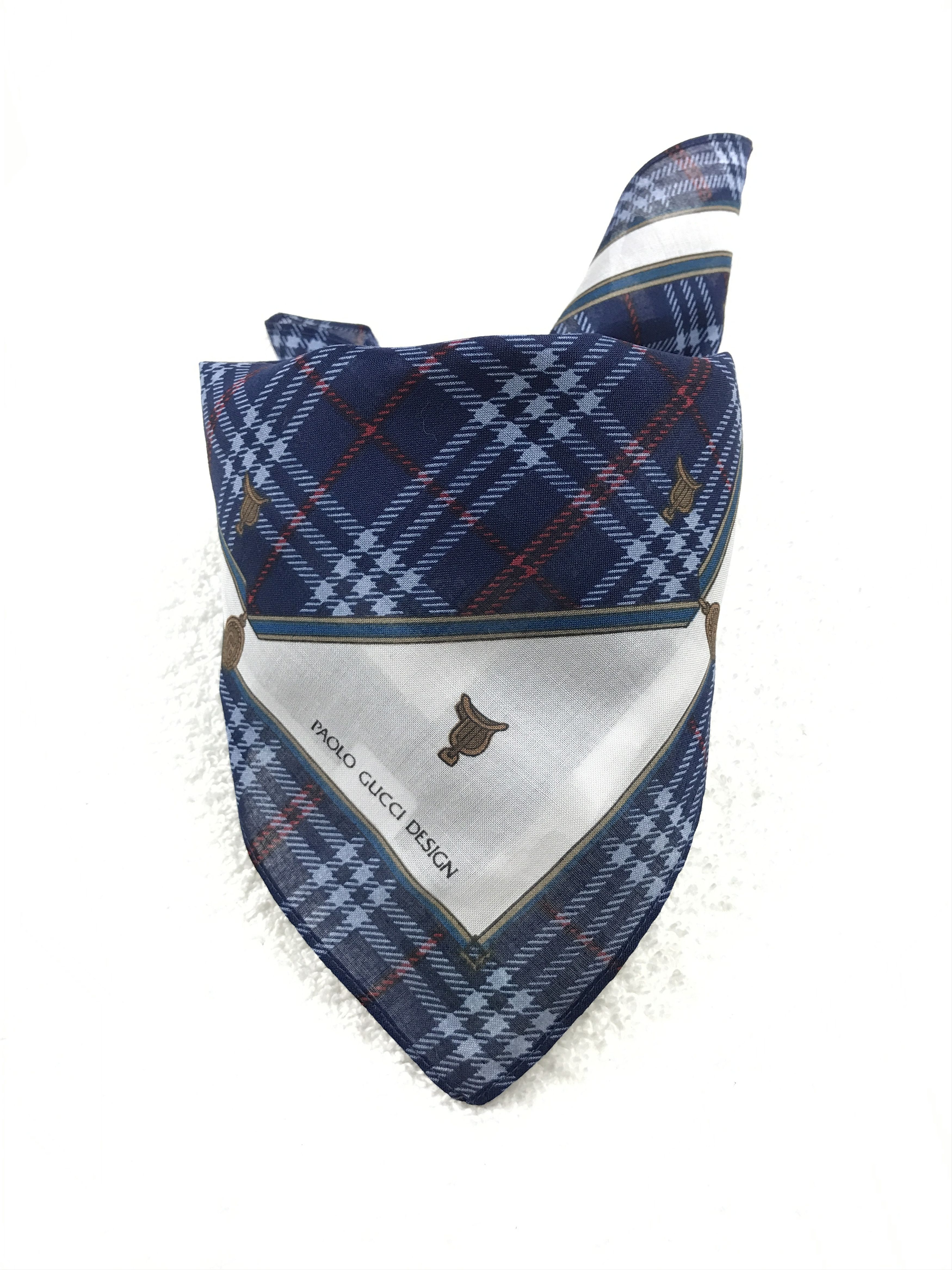 Paolo Gucci × Vintage Vintage Paolo Gucci Bandana Neckerchief Handkerchief Size ONE SIZE - 3 Thumbnail