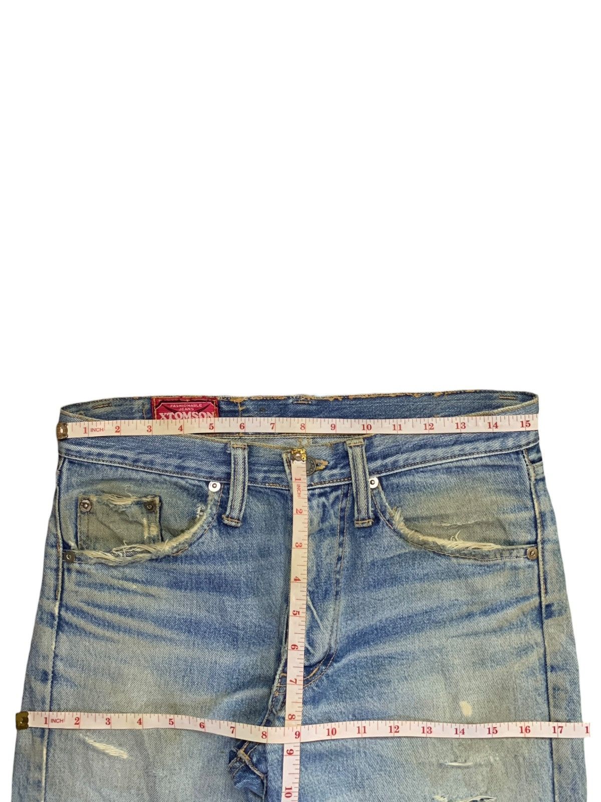 Japanese Brand Vintage Japanese Brand Mud Wash Talon Zipper Flare Jeans Size 31" - 10 Thumbnail