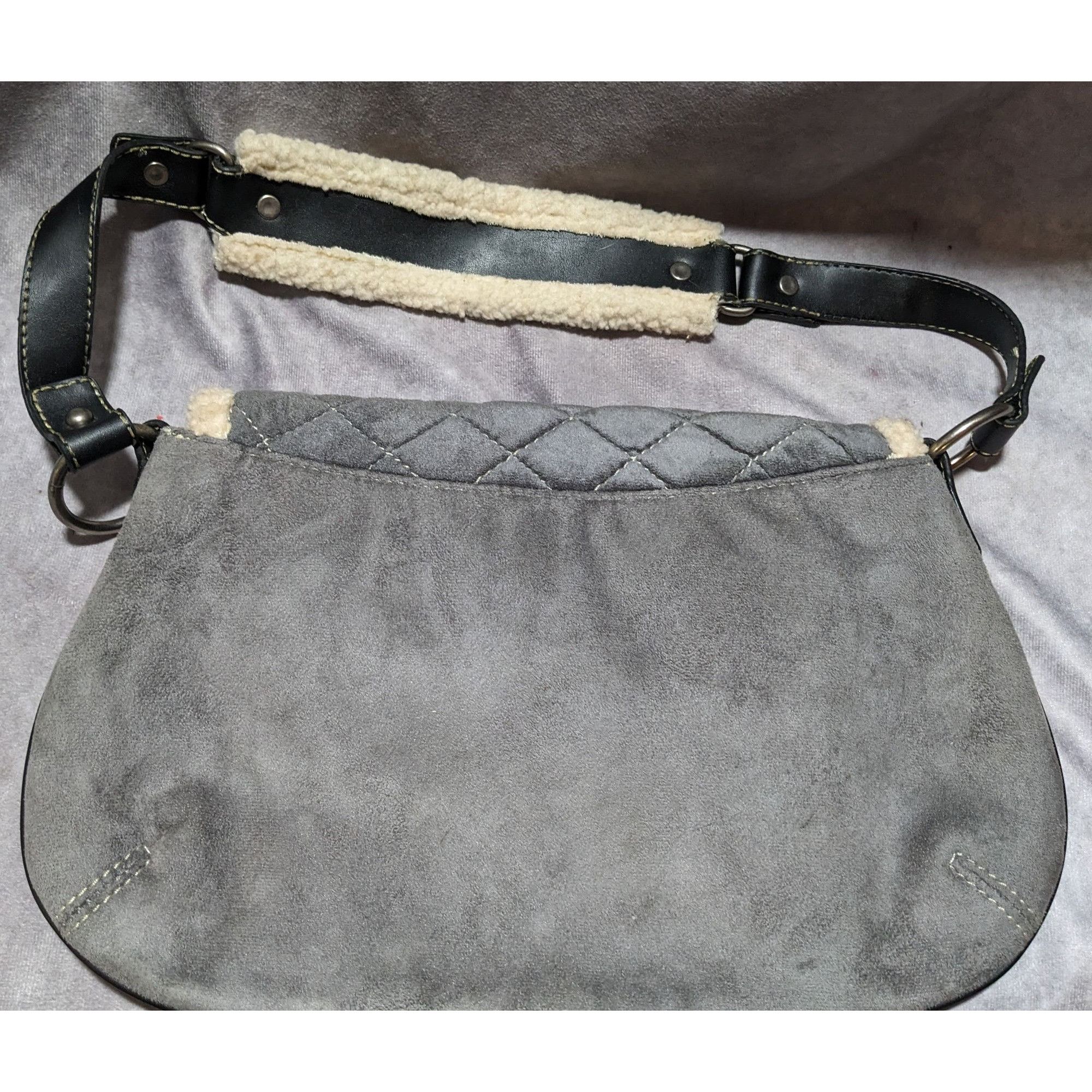 Old Navy Old Navy Grey Sherpa Purse Size ONE SIZE - 10 Thumbnail