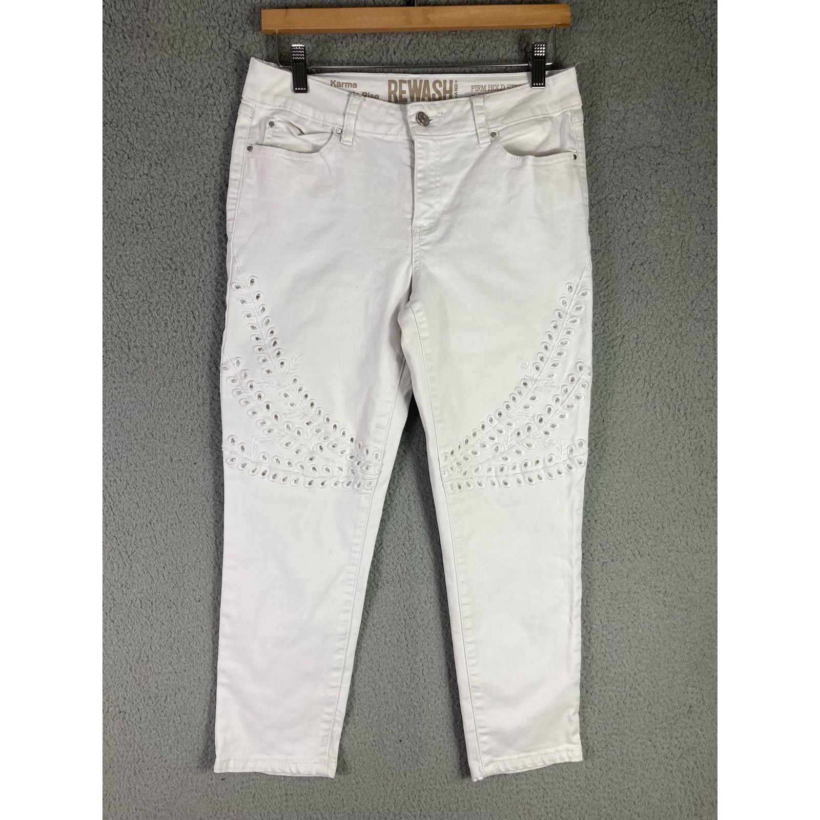 Other Rewash Jeans Pants Size 11 Womens White Denim Stretch Size 30" / US 8 / IT 44 - 3 Thumbnail