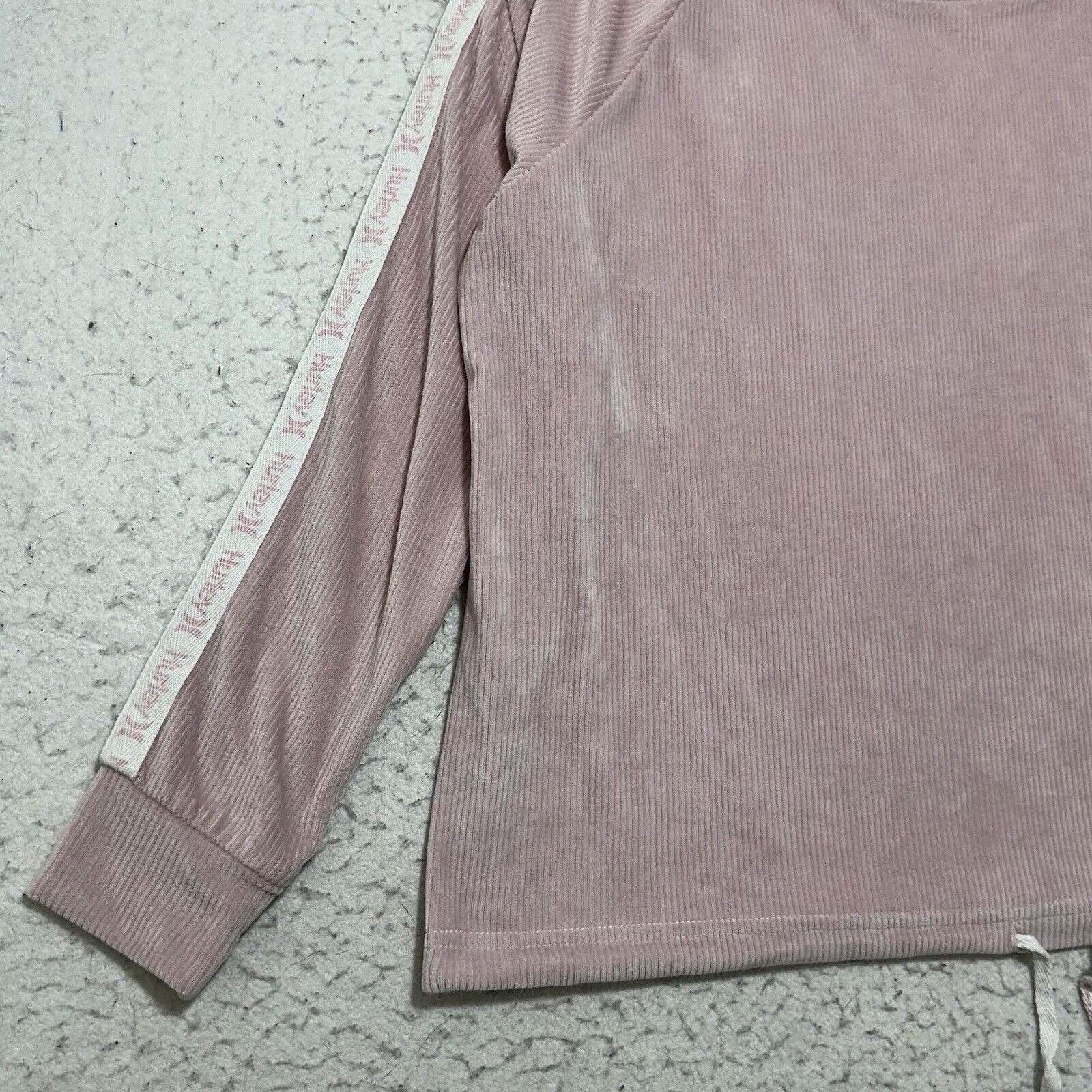 Hurley Hurley Small Velour Crewneck Sweatshirt Light Pink + White Size S / US 4 / IT 40 - 6 Thumbnail