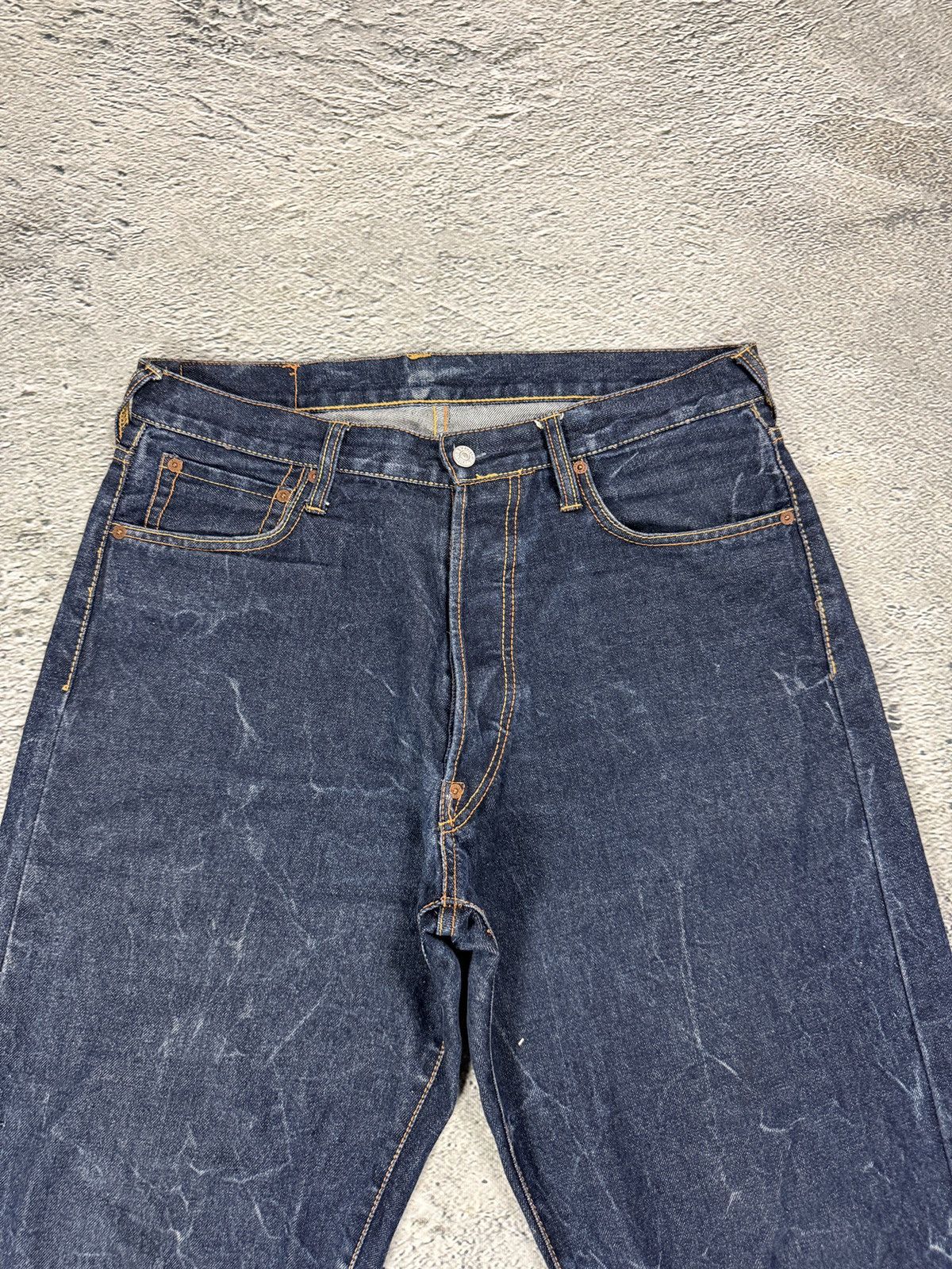 Evisu Evisu jeans big logo seagull selvedge denim Y2K navy blue Size US 34 / EU 50 - 6 Thumbnail