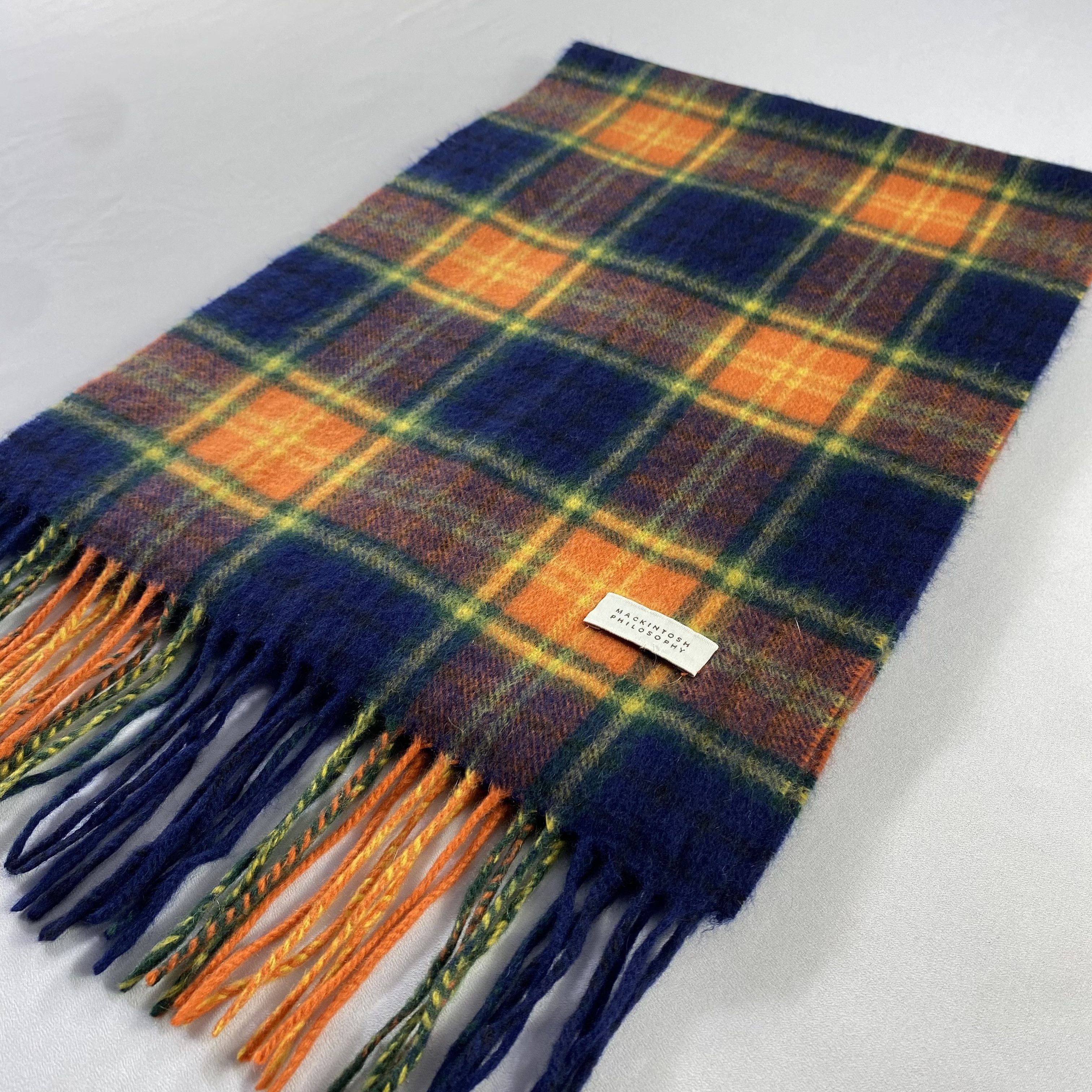 Mackintosh Mackintosh Philosophy Scarf Plaid Neck Wrap Wool Muffler Size ONE SIZE - 3 Thumbnail