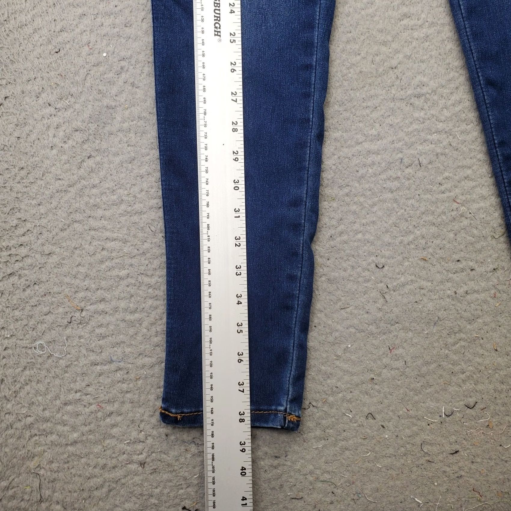Vintage Seven7 Weekend Jeans Womens 8 Blue Denim Stretch High Rise Slim Fit Jeans Size 30" / US 8 / IT 44 - 3 Thumbnail