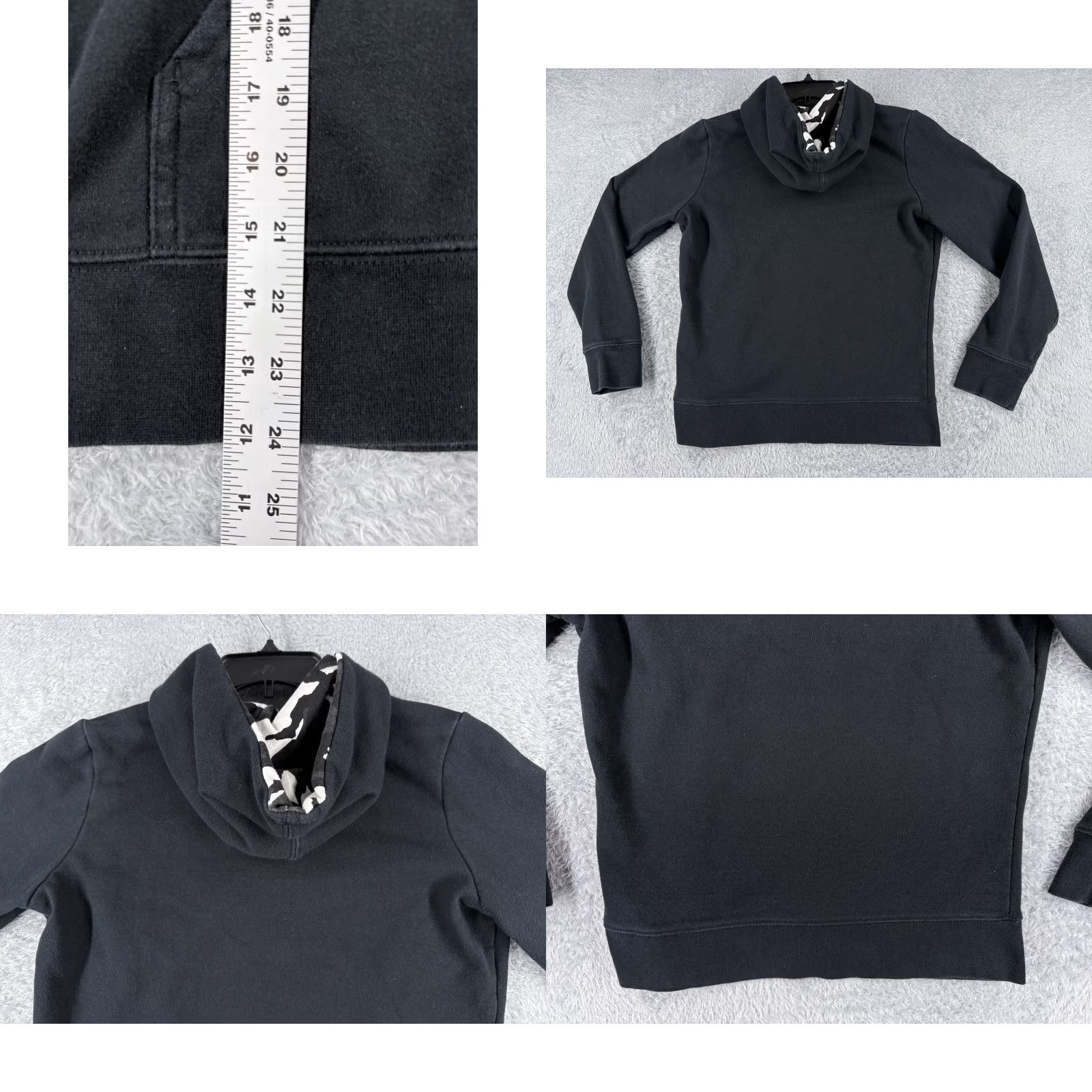 The North Face The North Face Hoodie Womens Medium Black Camouflage Logo Pullover Crew Neck Pockets 34 in Regular Size Type: Hoodie Size M / US 6-8 / IT 42-44 - 9 Thumbnail