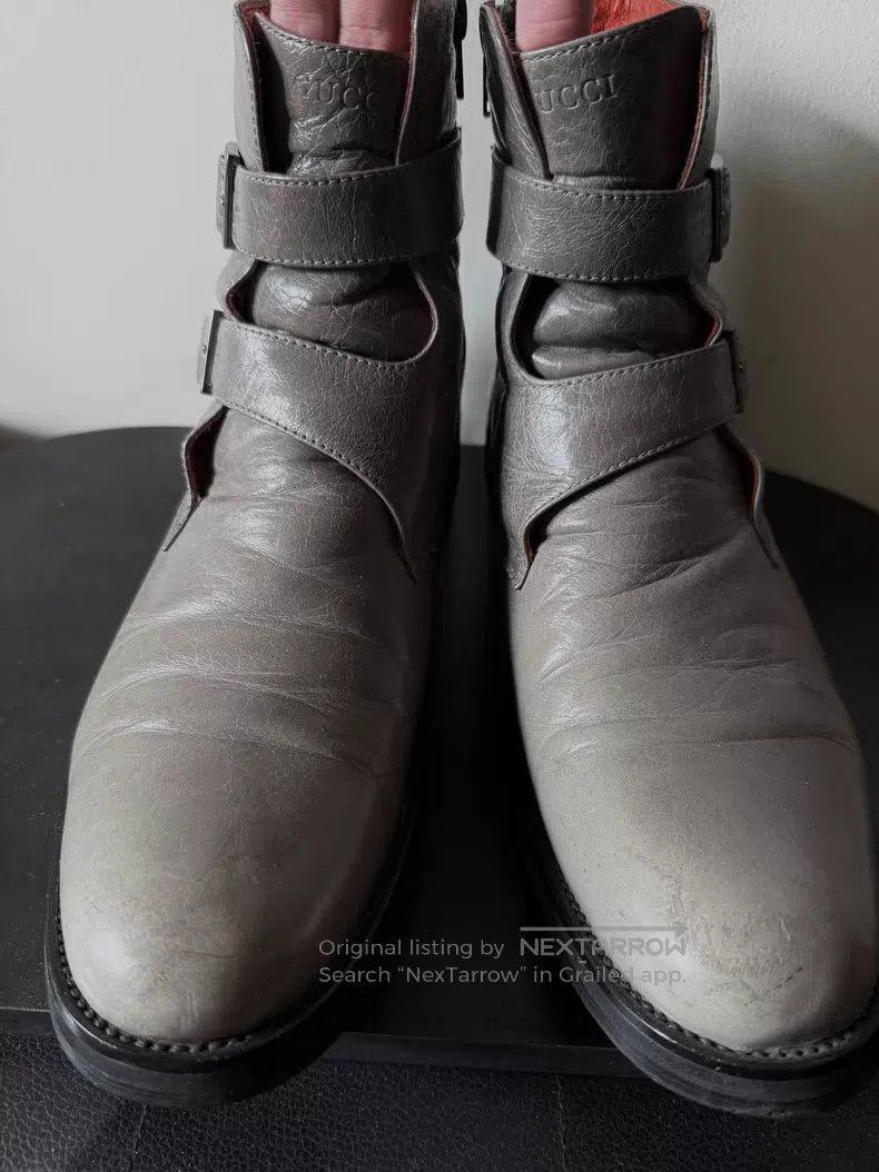Gucci Guicci Elephant Grey Tie-Up Boots i Size US 7 / EU 40 - 5 Thumbnail