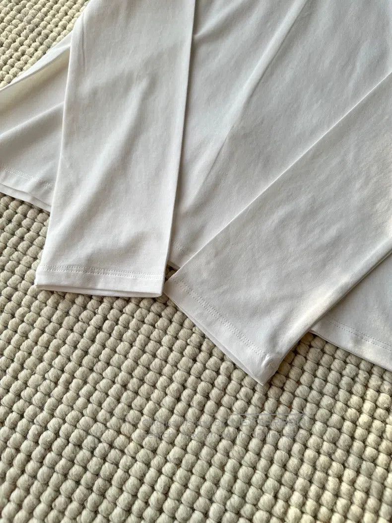 The Row The Row White Long Sleeve T-shirt Size S / US 4 / IT 40 - 2 Thumbnail