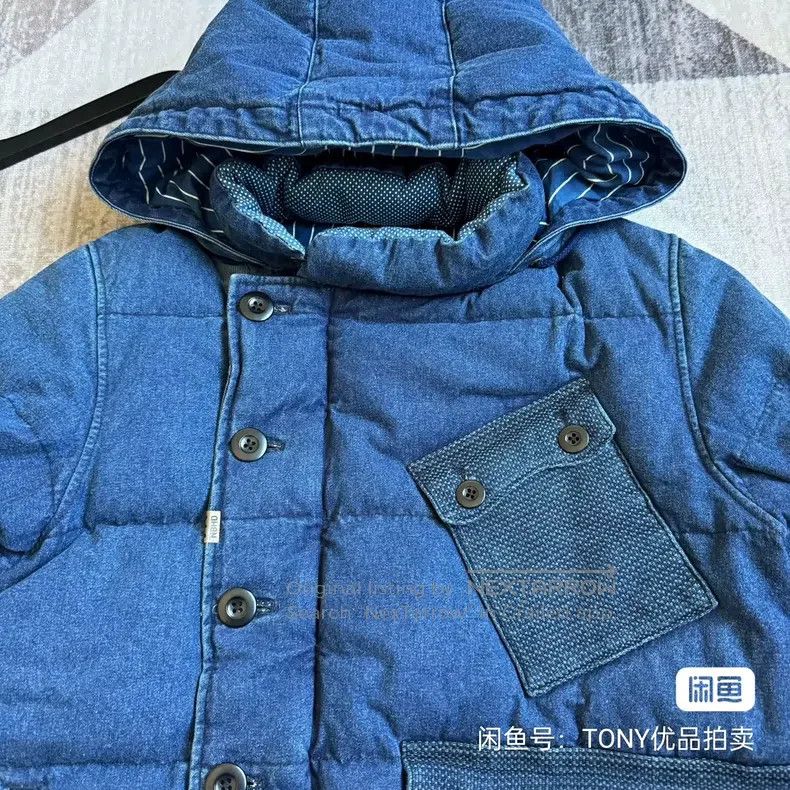 Neighborhood Neighborhood Indigo Dyed Down Jacket Size US M / EU 48-50 / 2 - 3 Thumbnail