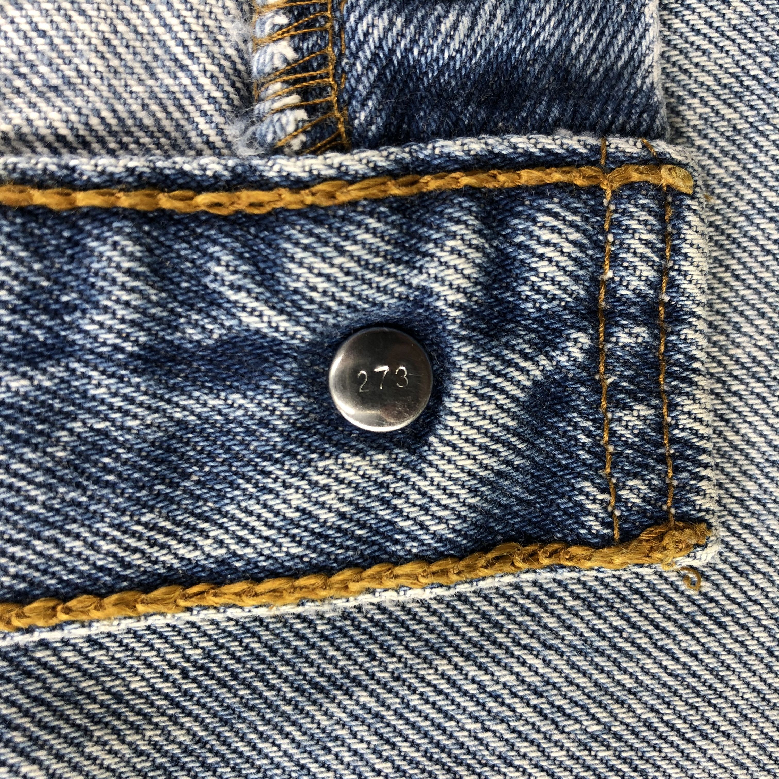 Levi's Vintage 90s Levi's 501 Jeans Distressed Denim KJ837 Size US 32 / EU 48 - 12 Thumbnail
