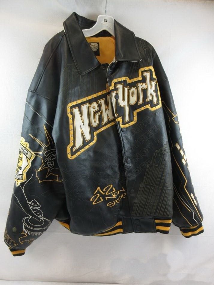 Other RAW BLUE King Of Five Borough Leather Jacket New York 3XL Size US XXL / EU 58 / 5 - 2 Thumbnail