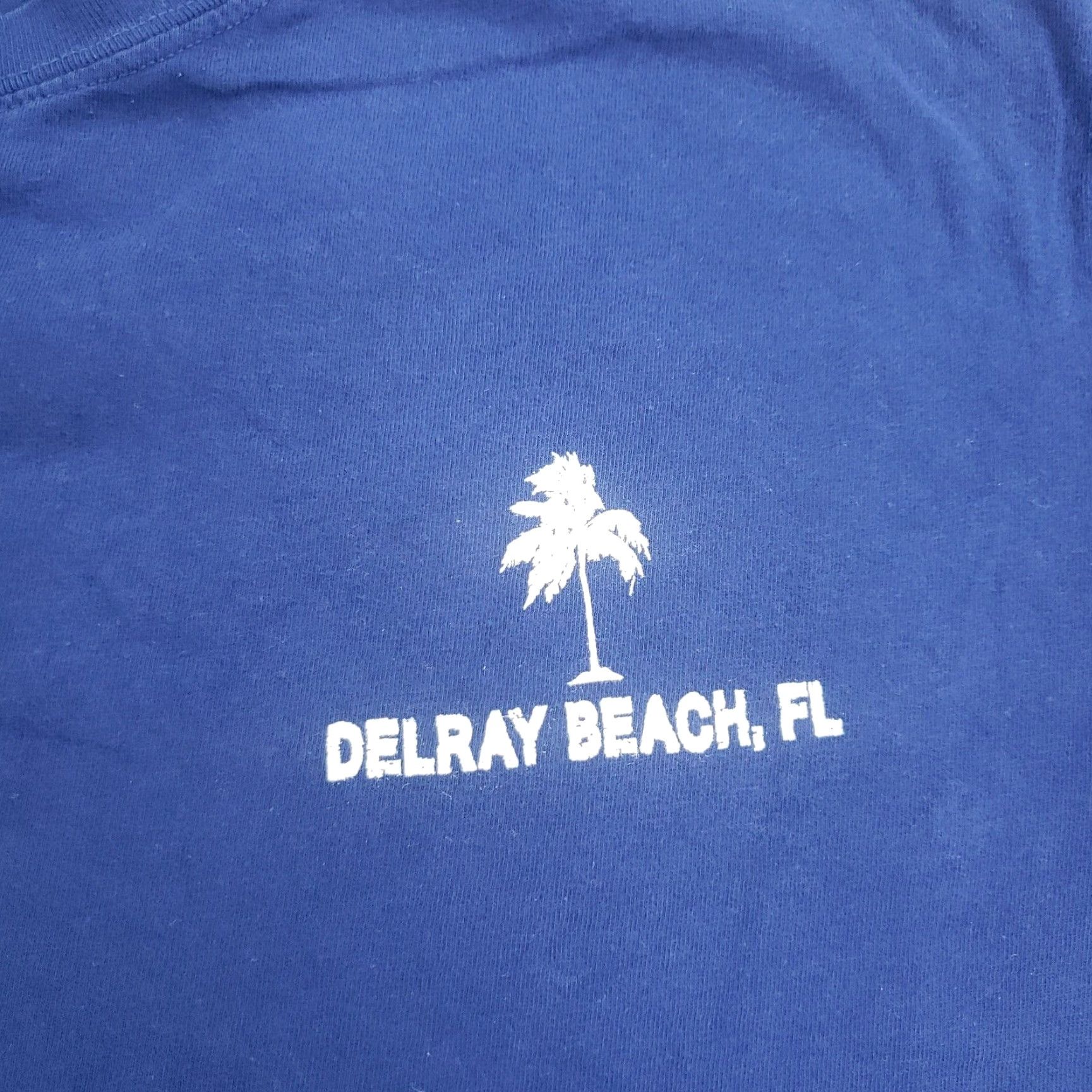 Comfort Colors Delray Beach Florida T-shirt Mens Medium Blue Dive Bahama Short Sleeve Crew Neck Size US M / EU 48-50 / 2 - 6 Thumbnail